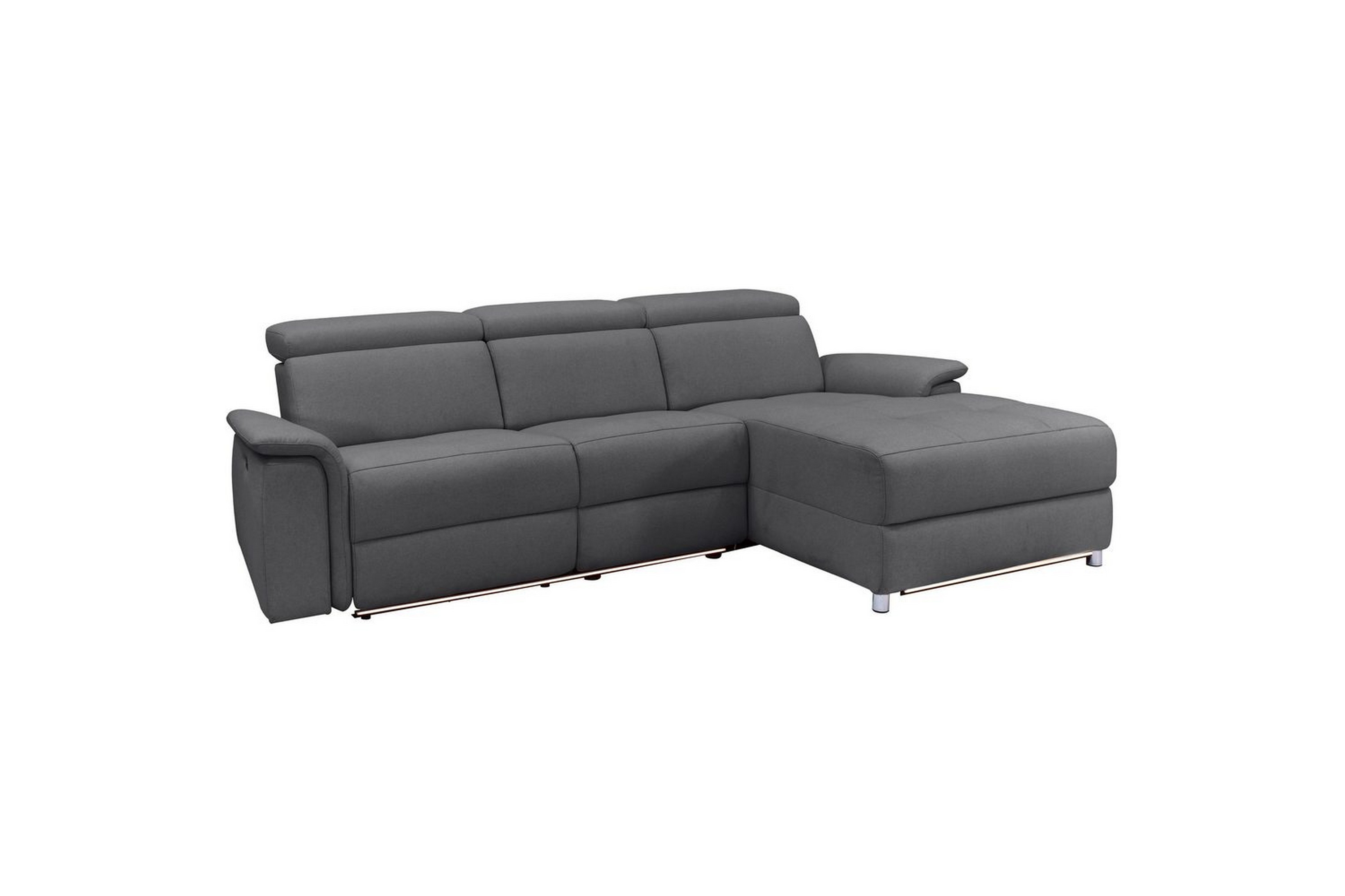 hörnsoffa 3-sits pareli antracit, sunday tyg, höger elektrisk vilstol - antracit, sunday tyg, höger elektrisk vilstol