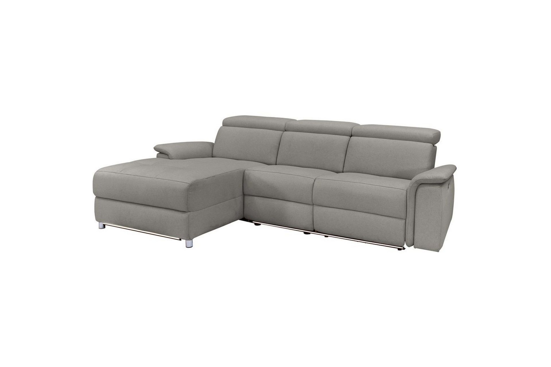 H&ouml;rnsoffa 3-sits Pareli Gr&aring;, Sunday tyg, V&auml;nster Manuell F&aring;t&ouml;lj - Gr&aring;, Sunday tyg, V&auml;nster Manuell F&aring;t&ouml;lj