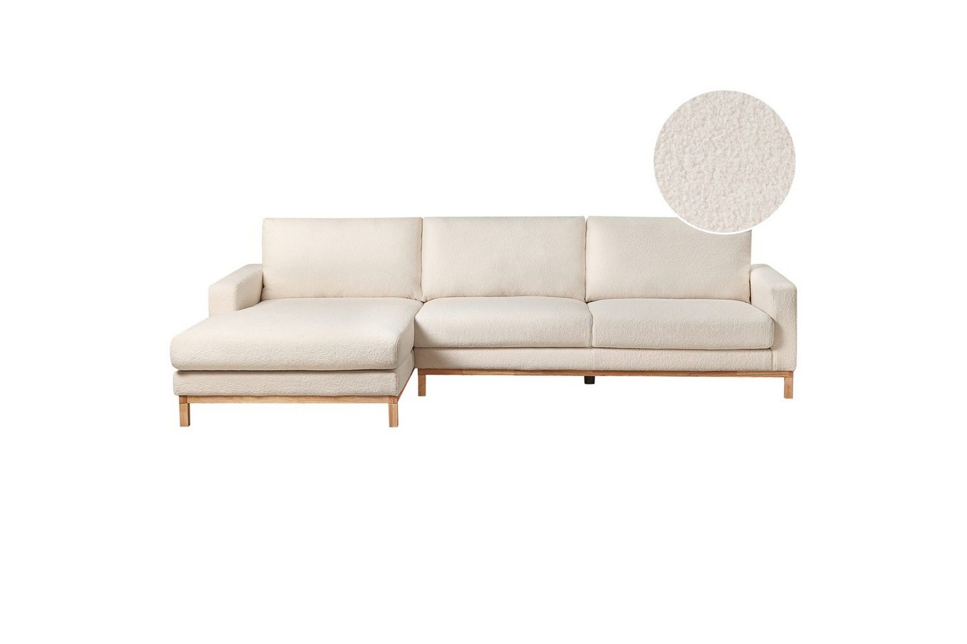 H&ouml;rnsoffa Siggard Vit, ljust tr&auml; - Vit, ljust tr&auml;