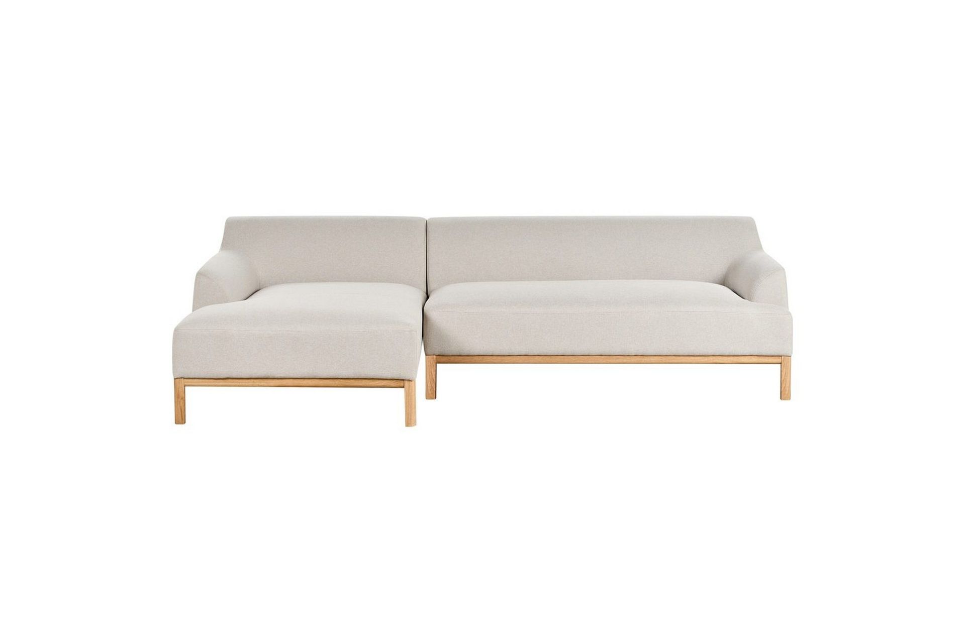 H&ouml;rnsoffa Sosjo Beige, ljust tr&auml;, H&ouml;gerv&auml;nd - Beige, ljust tr&auml;, H&ouml;gerv&auml;nd