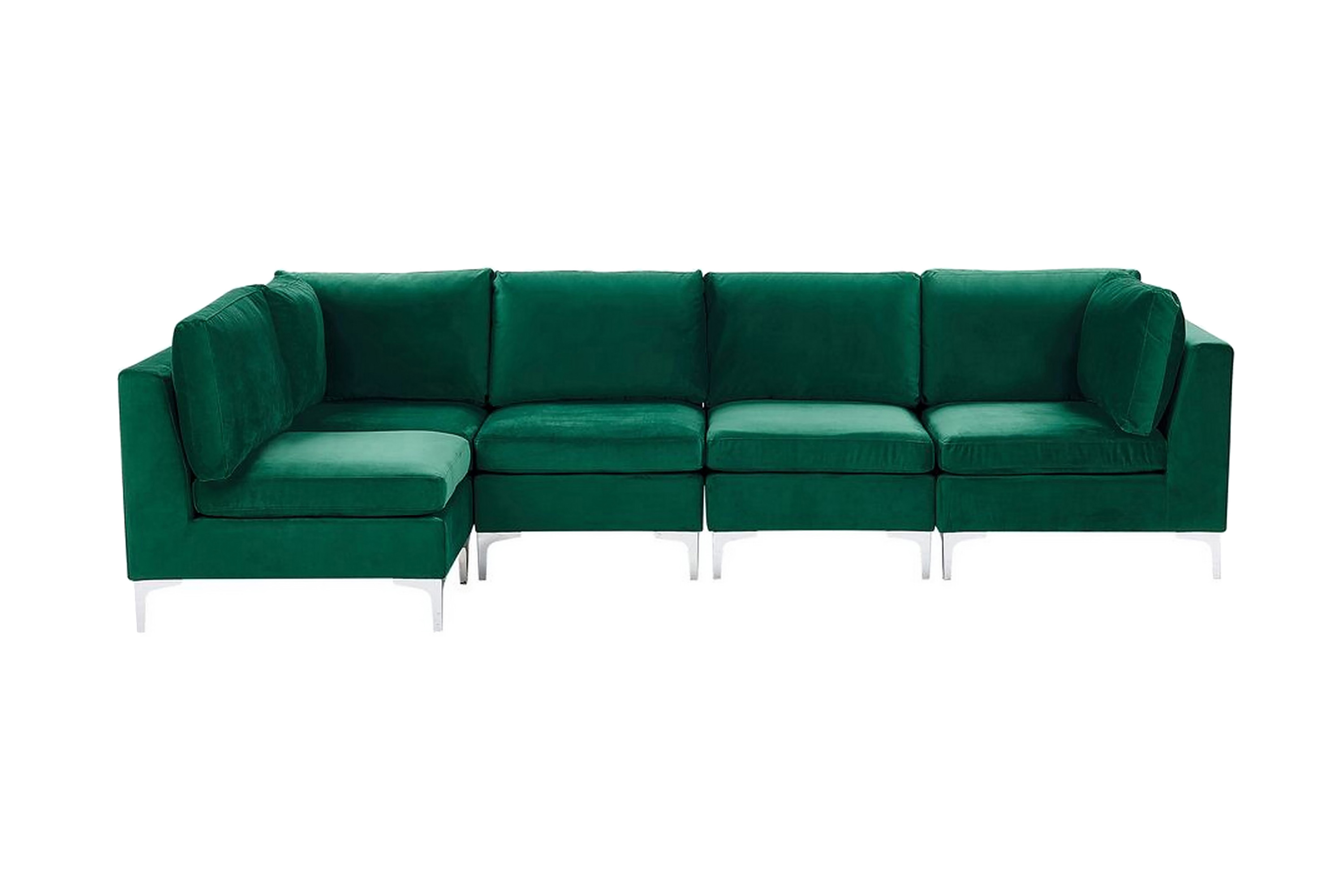 5-sits Hörnsoffa Samkom Höger Sammet/Grön