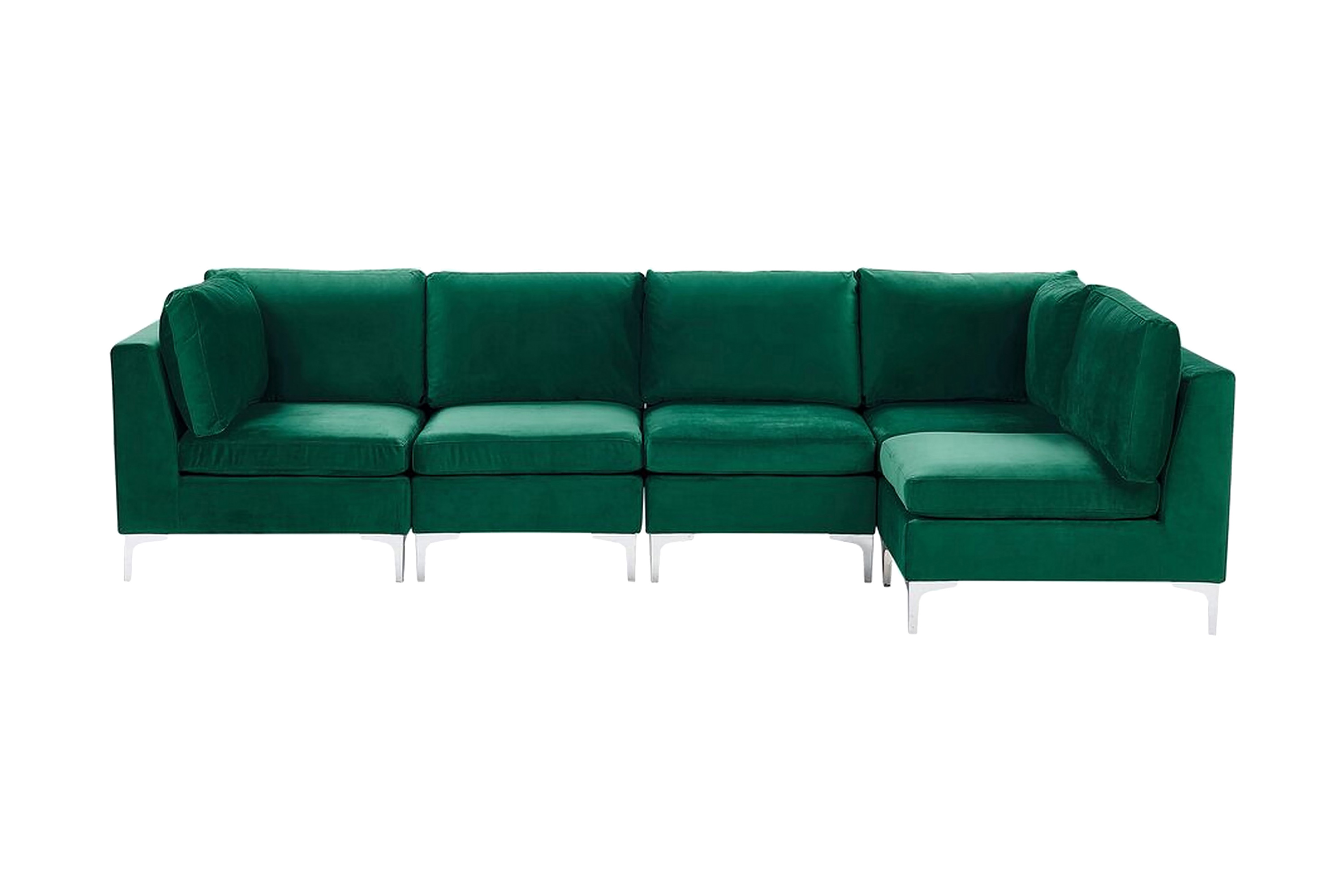 5-sits Hörnsoffa Samkom Vänster Sammet/Grön