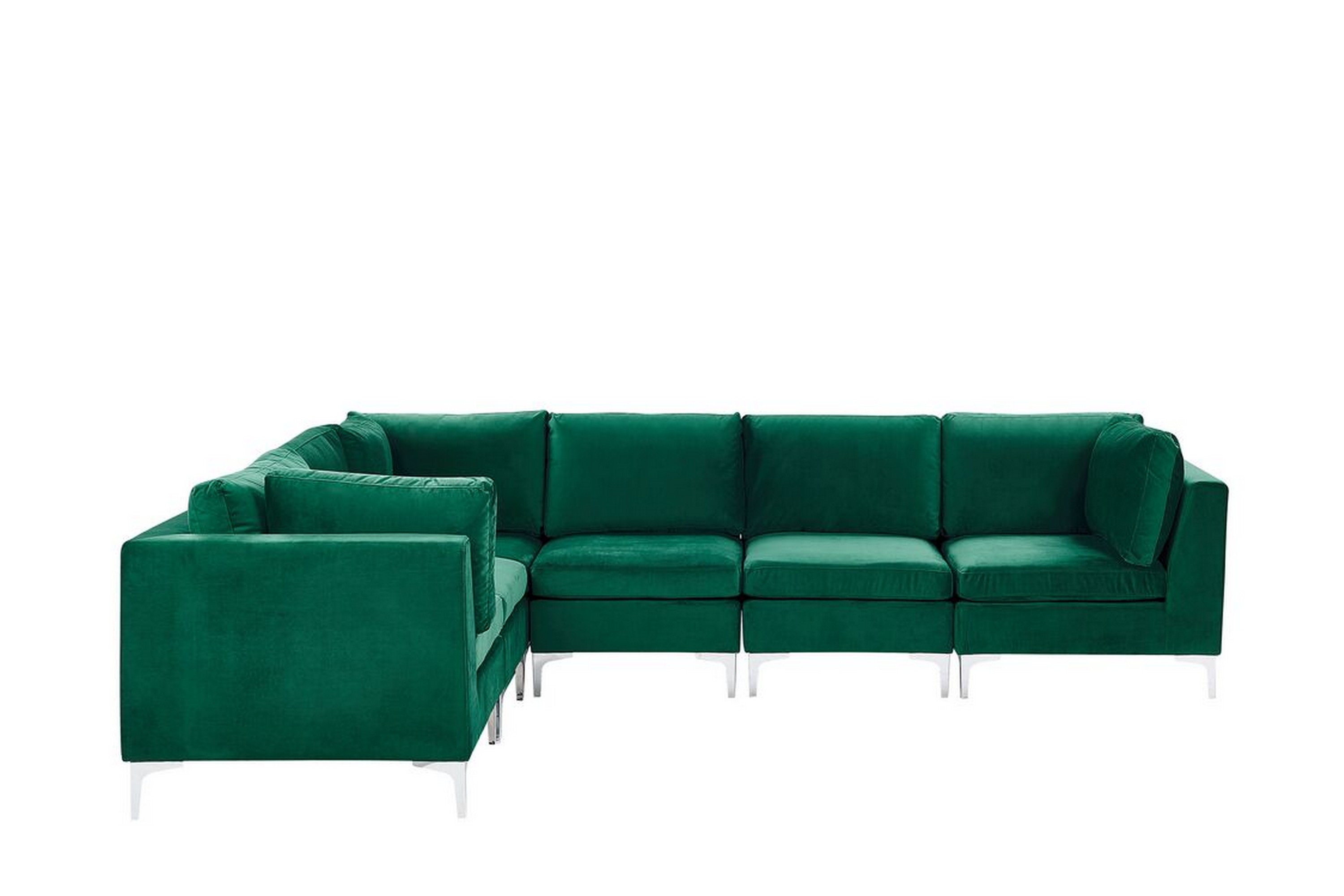 6-sits Hörnsoffa Samkom Höger Sammet/Grön