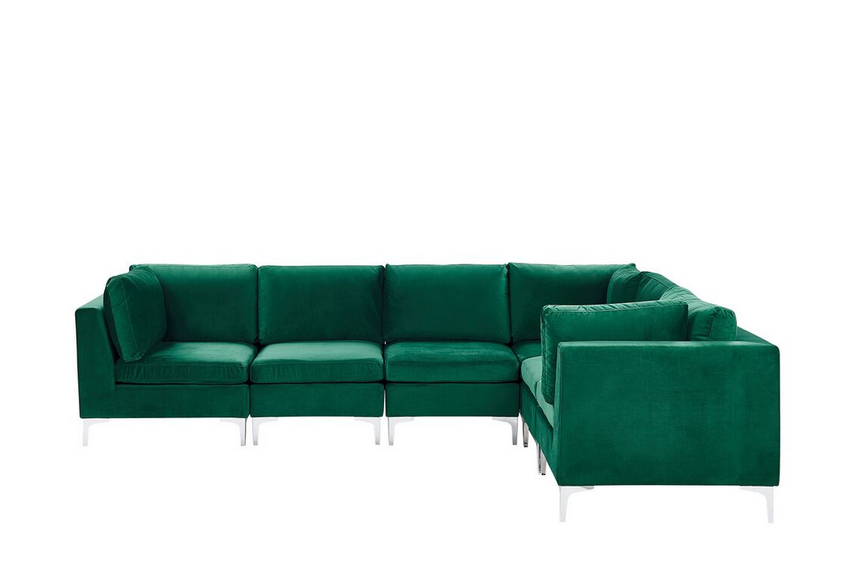 6-sits Hörnsoffa Samkom Vänster Sammet/Grön