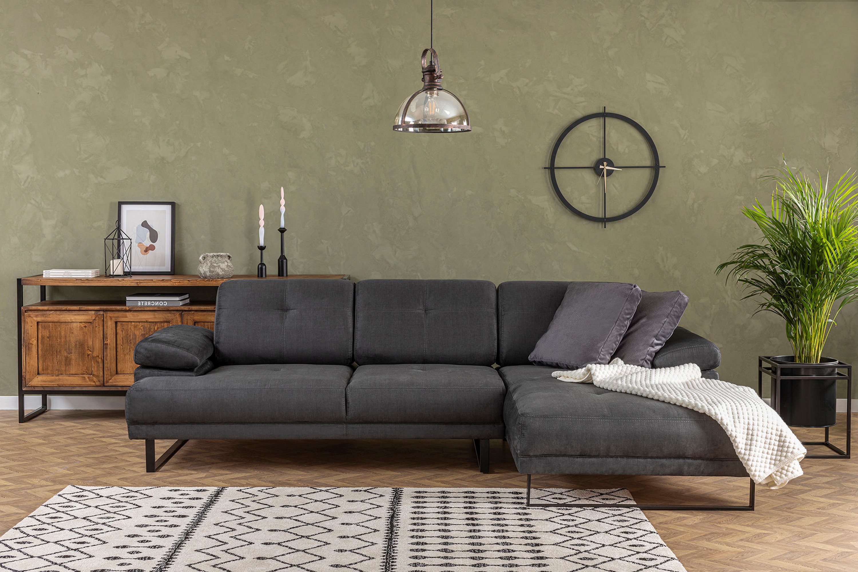 Divansoffa 3-sits Caboolture Antracit