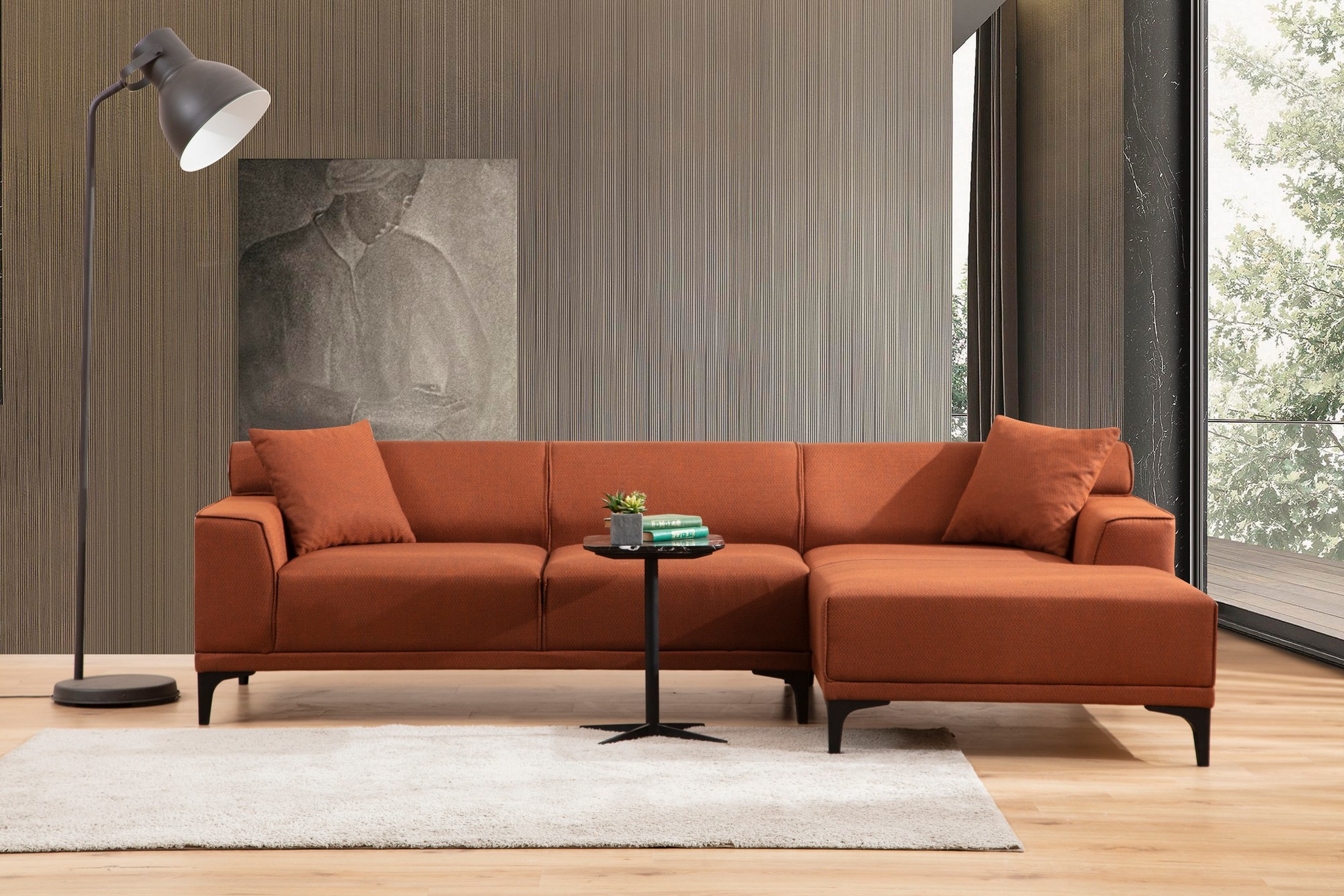Divansoffa 3-sits Smithton Orange