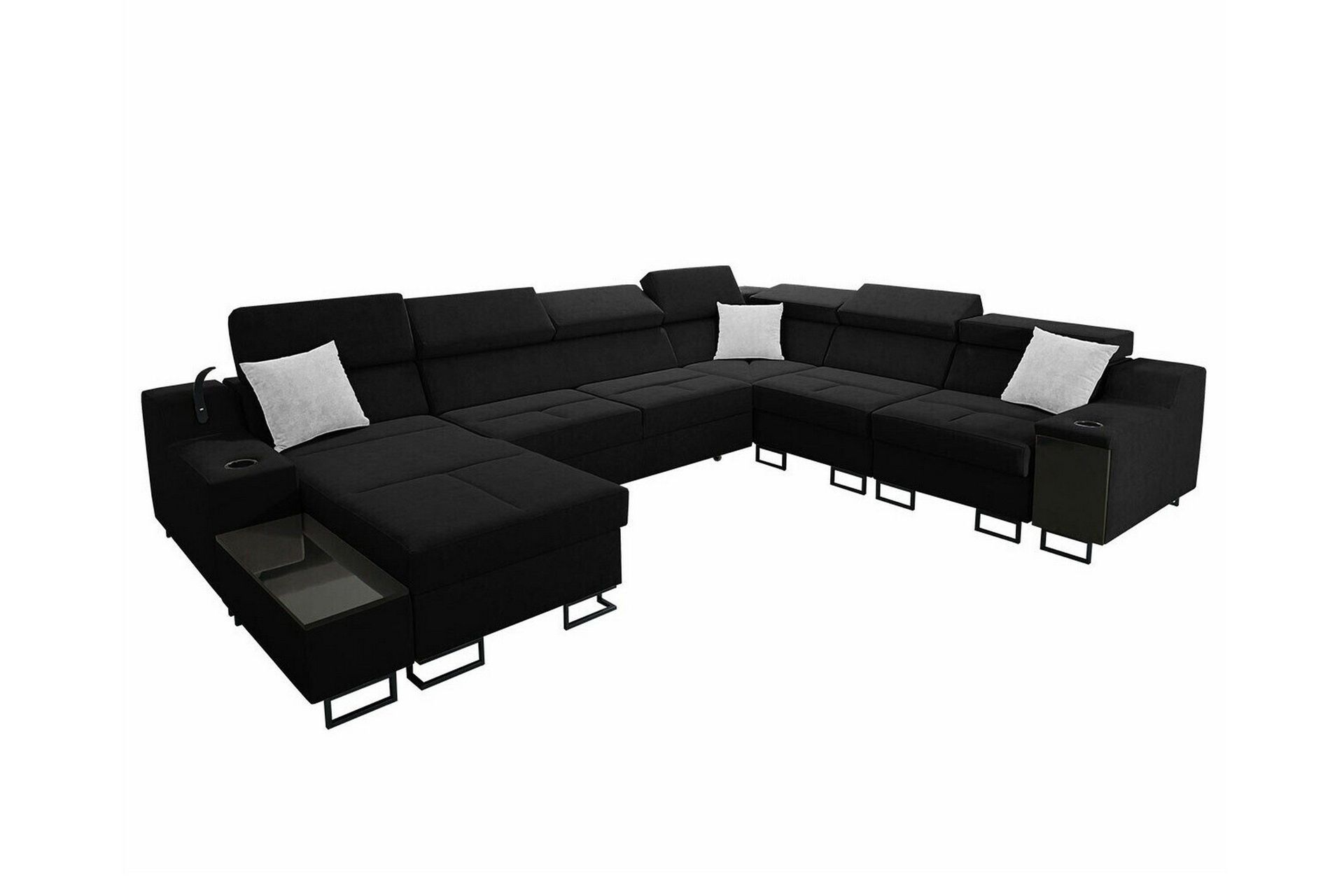 Galbally 5-sits H&ouml;rnsoffa NO_BRAND Black -