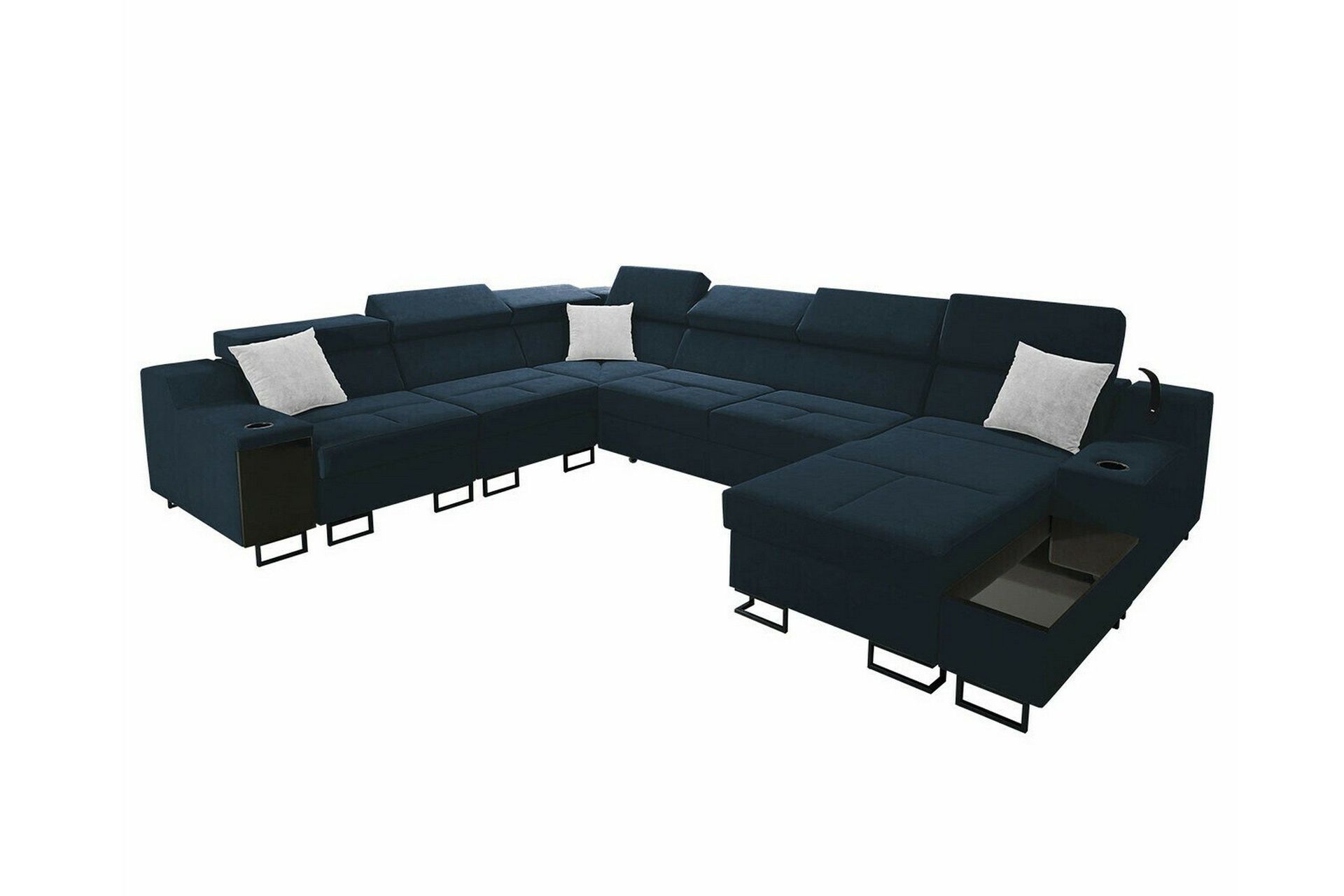 Galbally 5-sits H&ouml;rnsoffa NO_BRAND Dark blue -