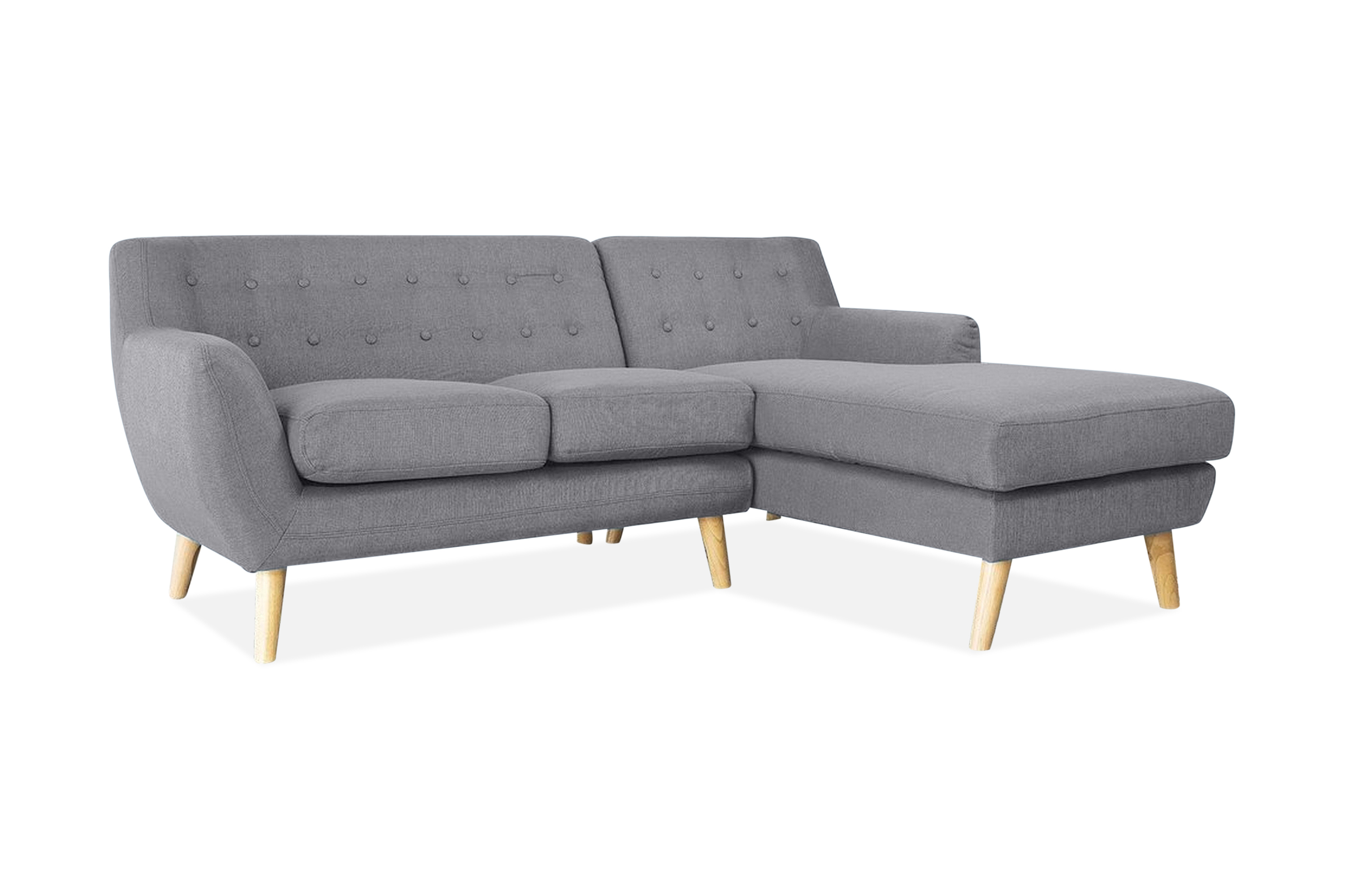 Hörnsoffa Motala 140 cm Grå