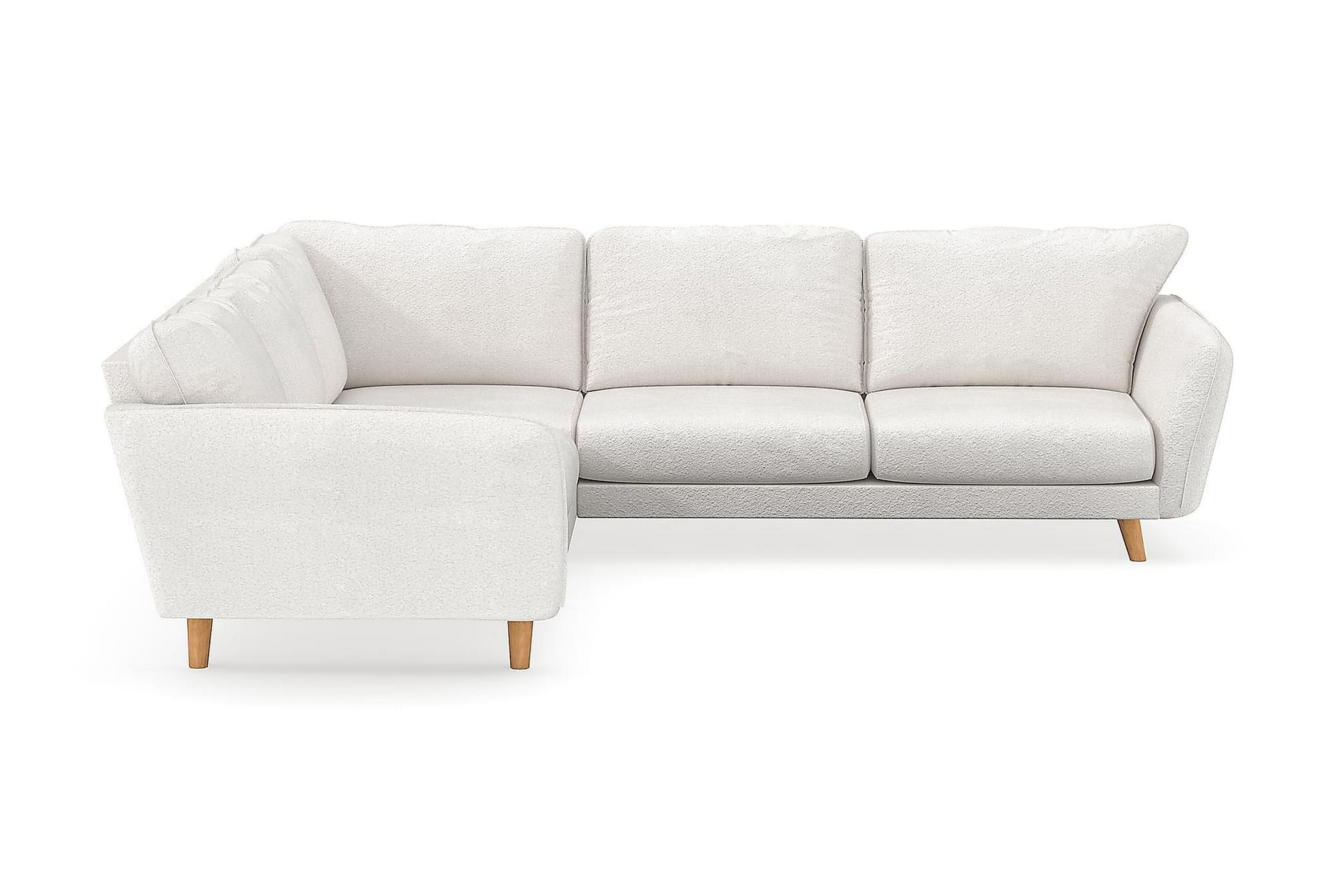 Trend Lyx Hörnsoffa Vändbar VitBouclé