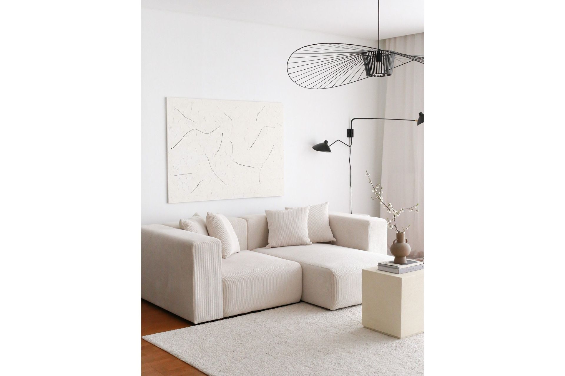 Yolo H&ouml;rnsoffa 2-sits - Vit