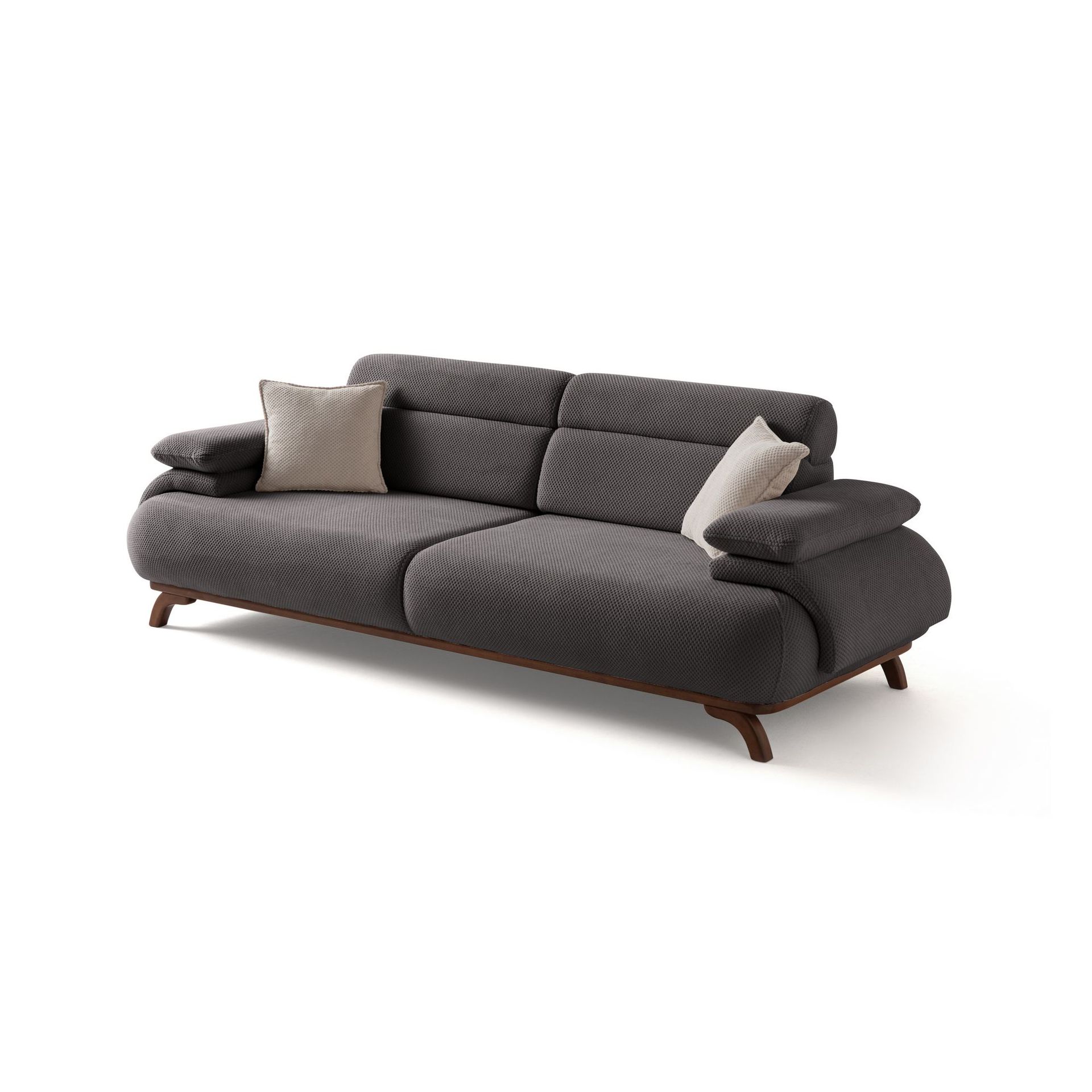 Kelnor 3-sits Soffa 246x81x97 cm - Antracit