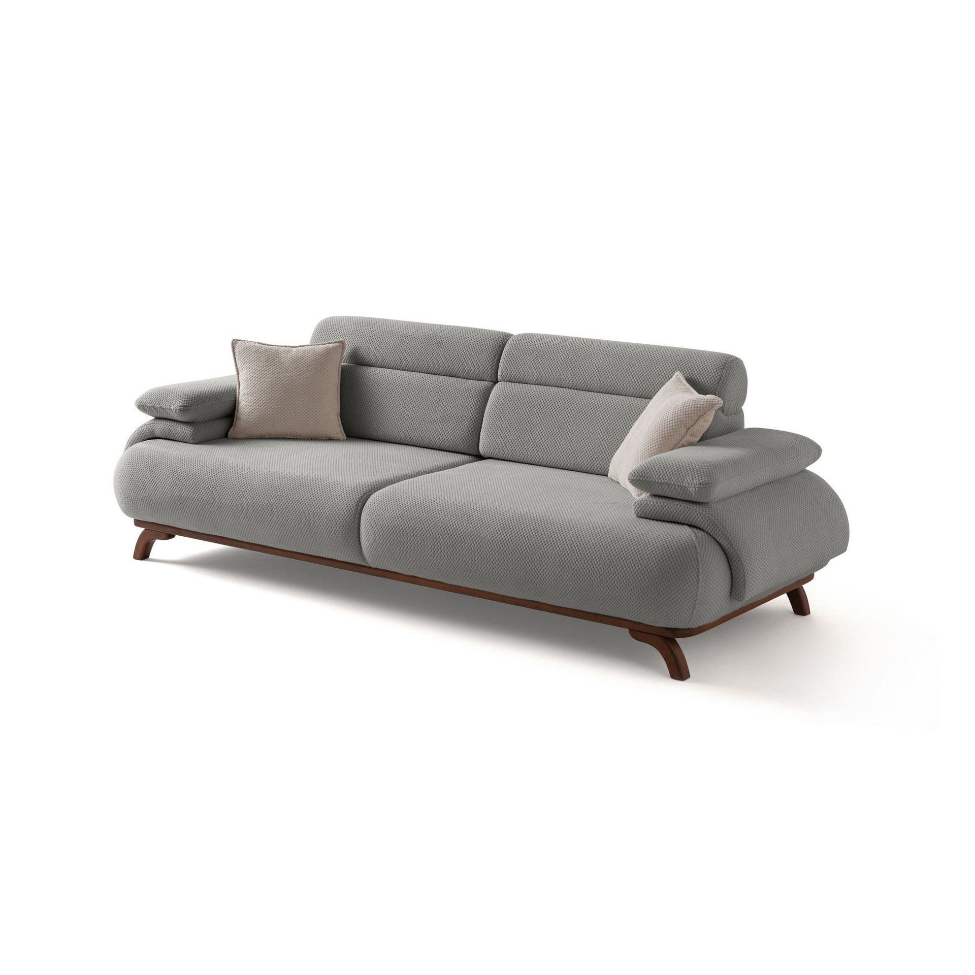 Kelnor 3-sits Soffa 246x81x97 cm - Grå