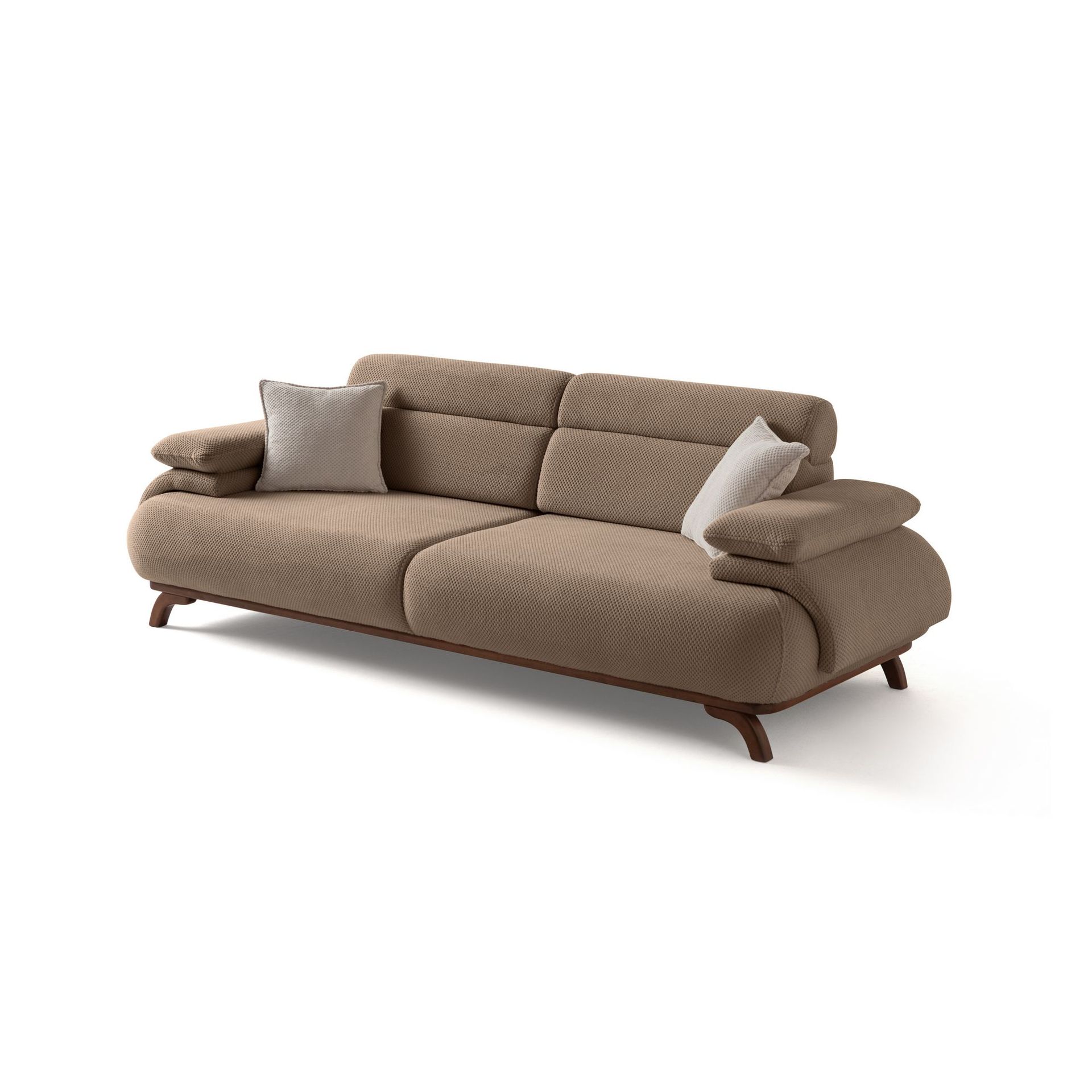 Kelnor 3-sits Soffa 246x81x97 cm - Latte