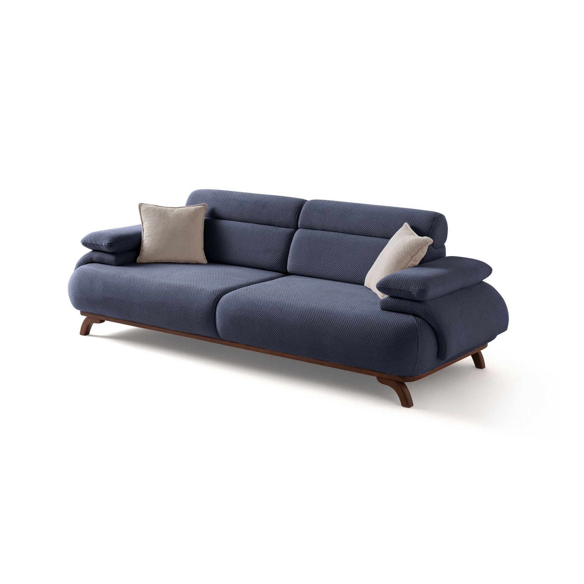 Kelnor 3-sits Soffa 246x81x97 cm - Marinblå