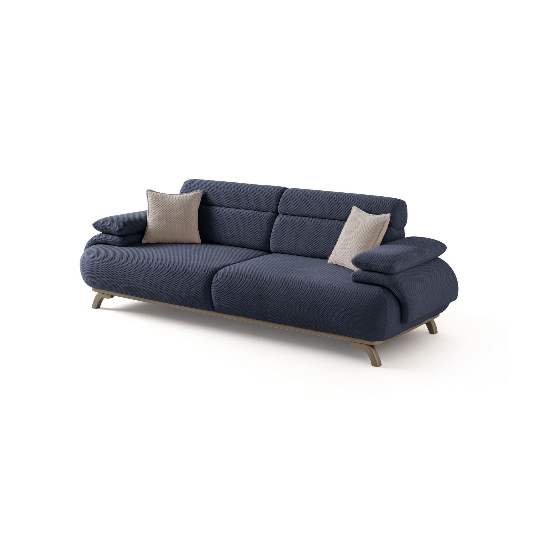 Kelnor 3-sits Soffa 246x81x97 cm - Marinblå