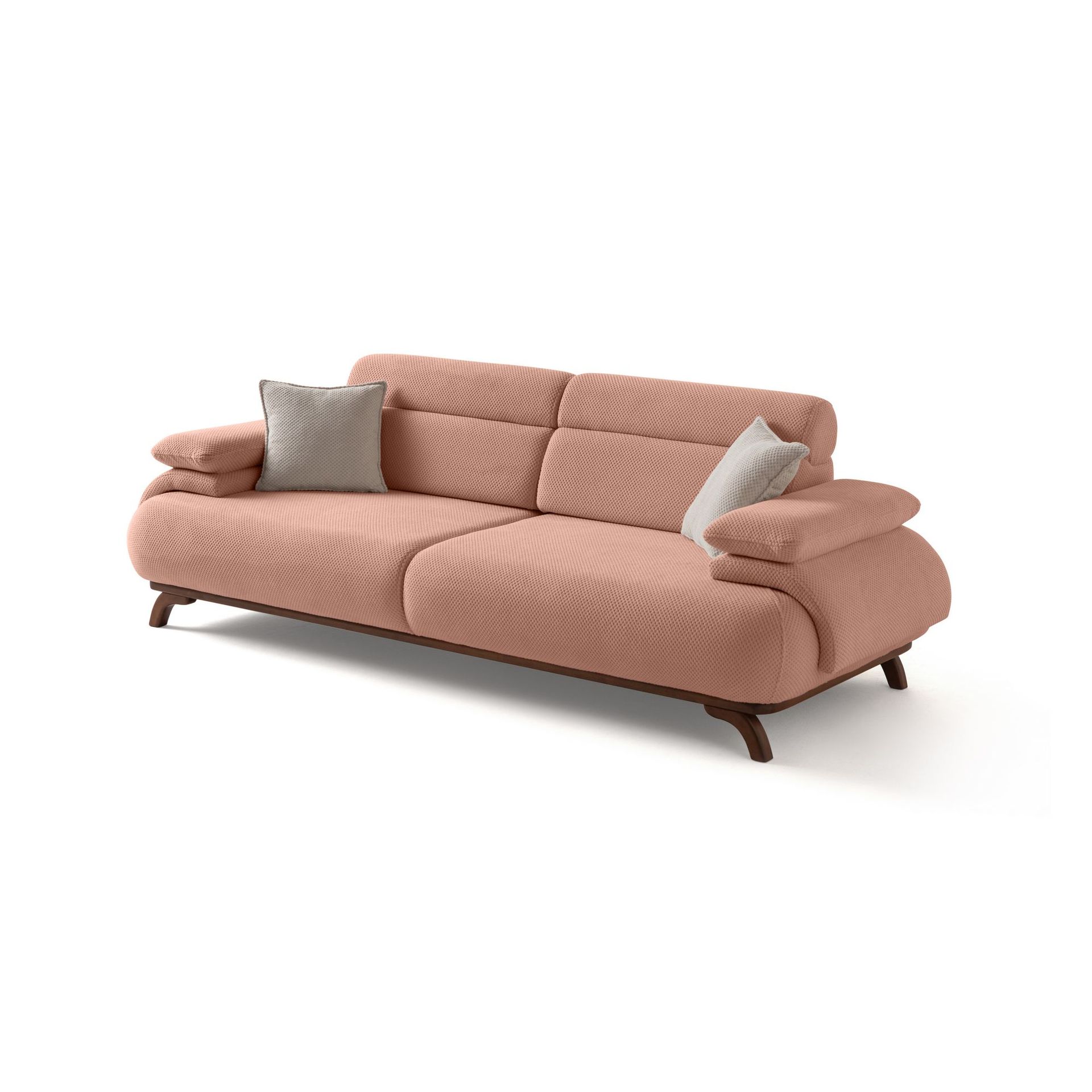 Kelnor 3-sits Soffa 246x81x97 cm - Puder