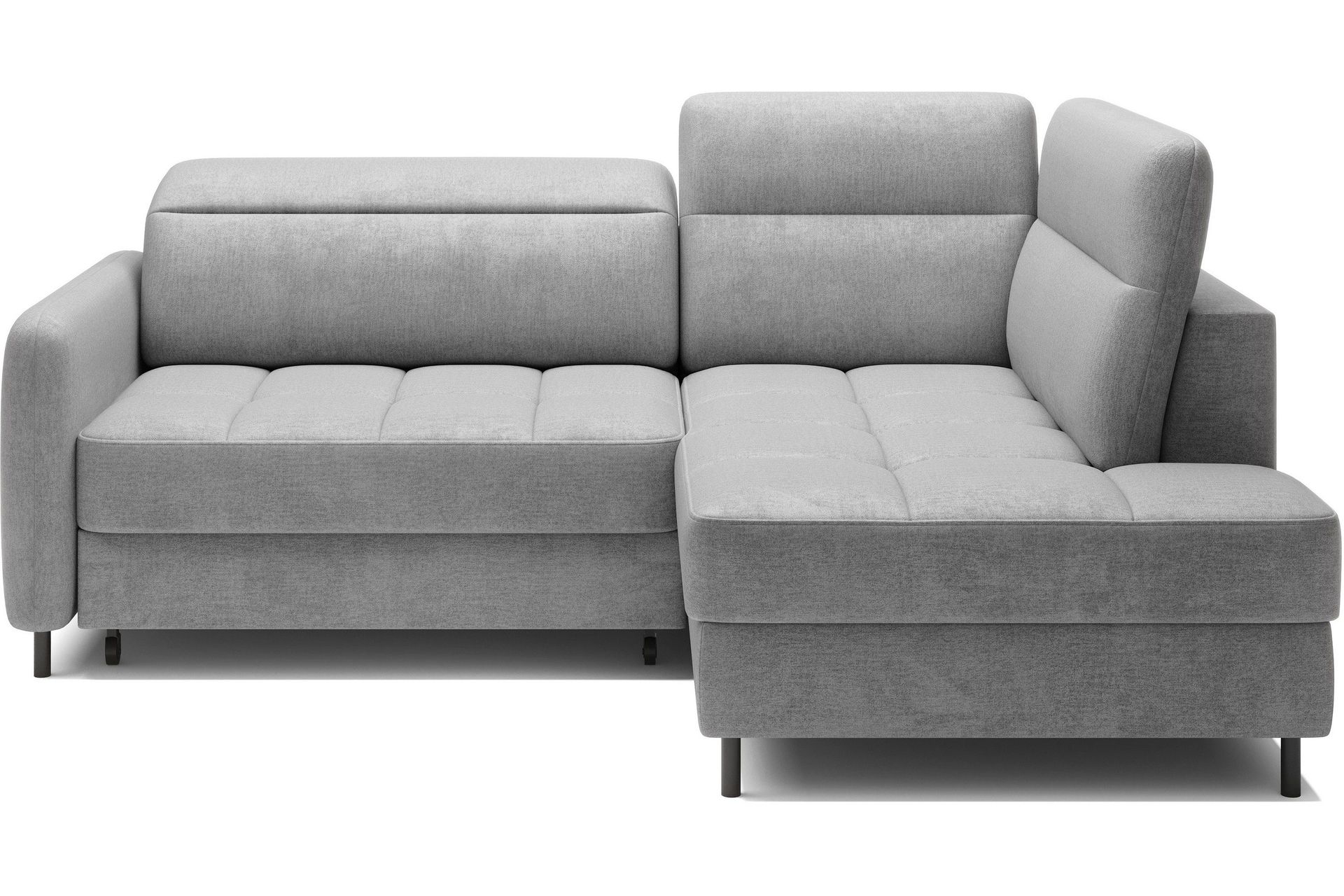 Masuo B&auml;ddsoffa med Sch&auml;slong 3-sits - Gr&aring;
