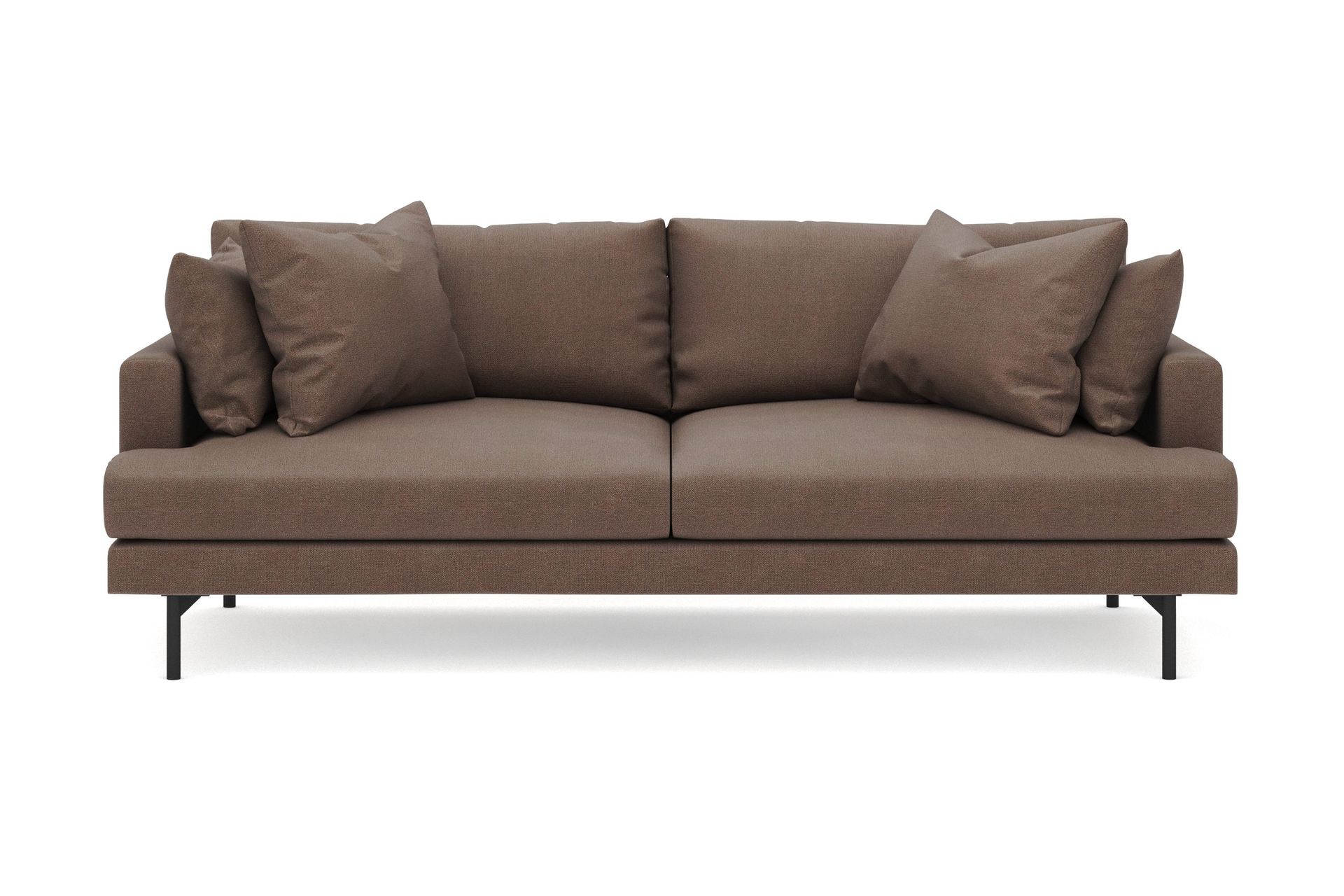Menard 4-sits Djup Tygsoffa - Brun