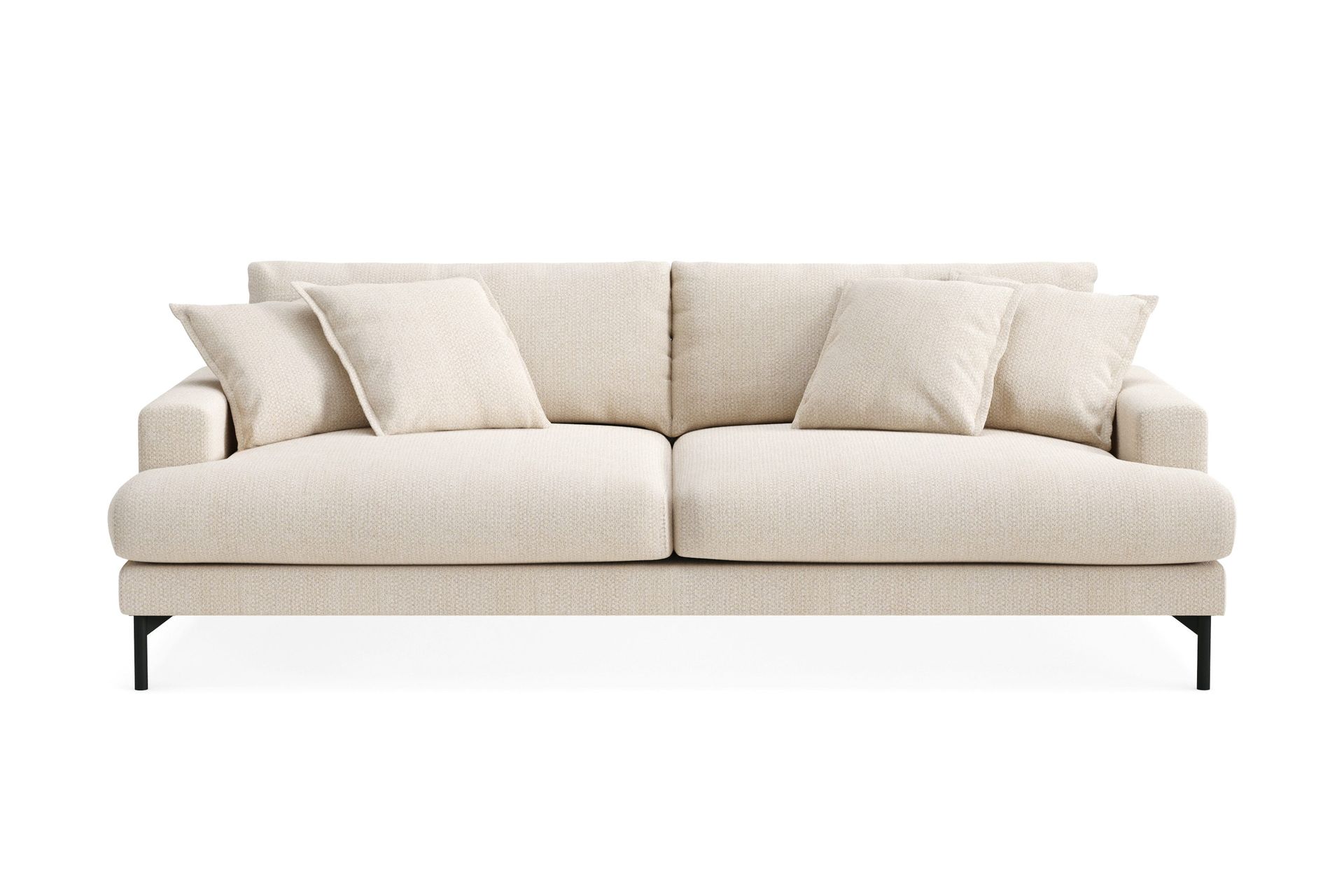 Menard Premium 4-sits Djup Soffa i Chenille - Ljusbeige