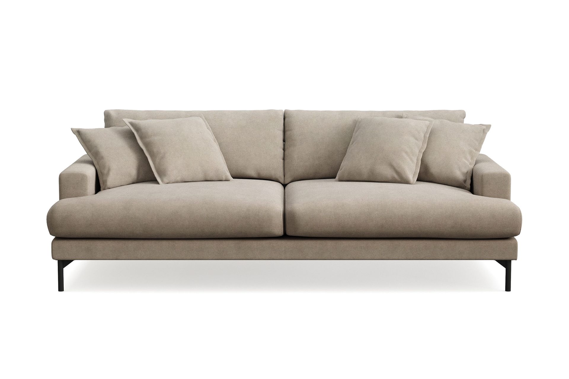 Menard Premium 4-sits Djup Soffa i Tyg - Brun