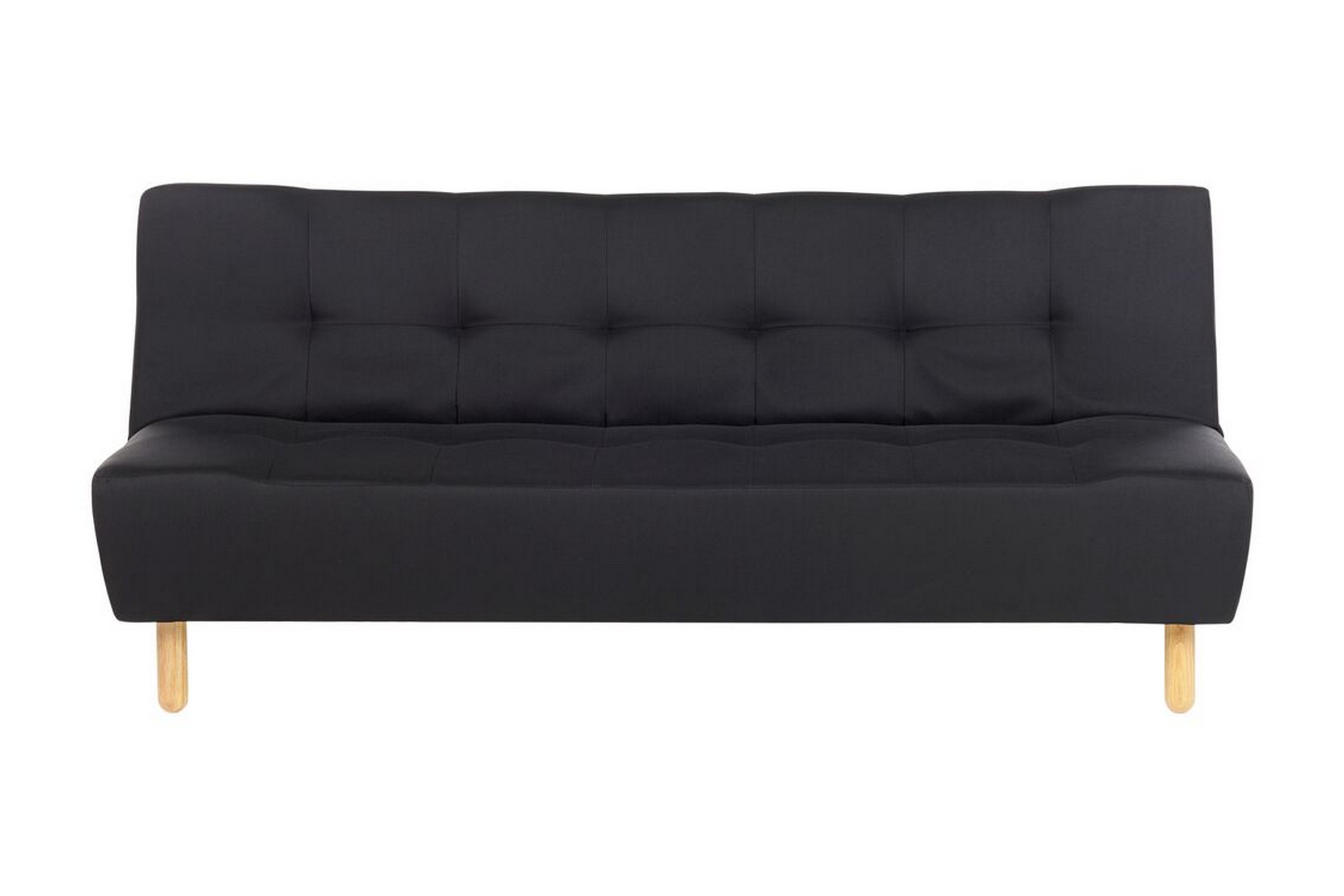 Alsten Modulsoffa 3-sits Svart/Ljust trä