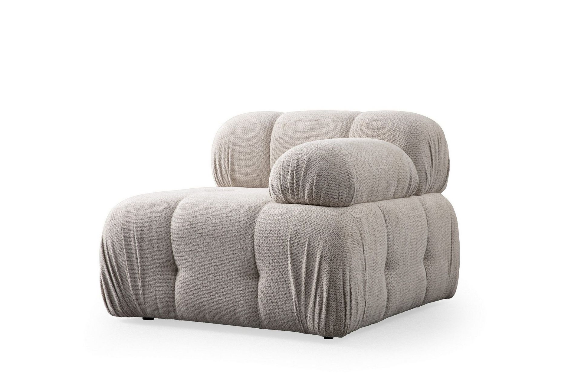 Belgin H&ouml;germodul / F&aring;t&ouml;lj 95 cm med fasta armst&ouml;d - Cream