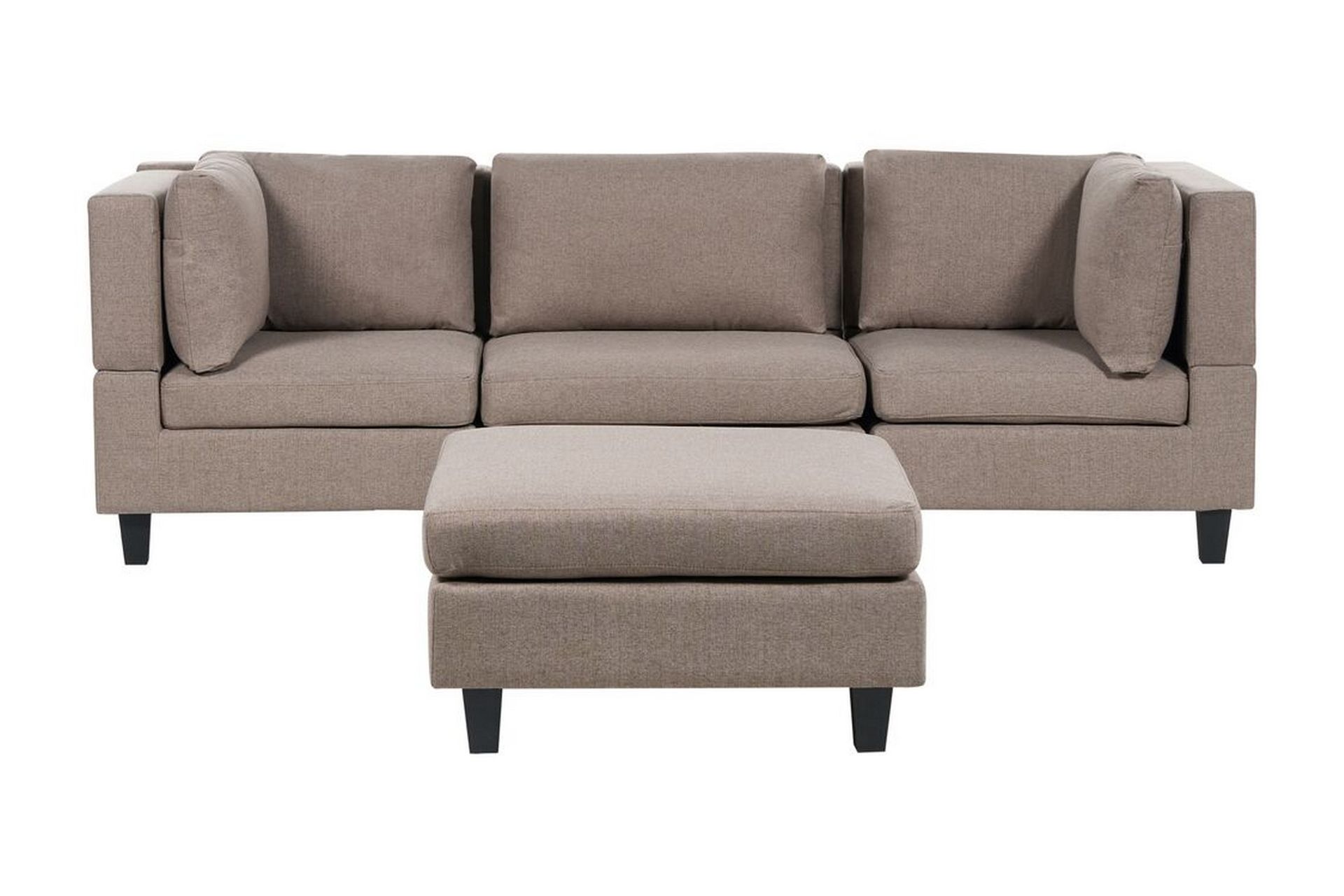Buck Modulsoffa 3-sits - Brun/Svart