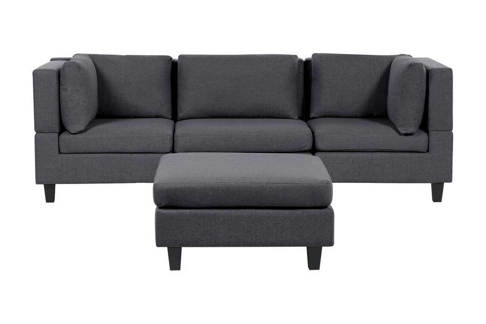 Buck Modulsoffa 3-sits - Grå/Svart