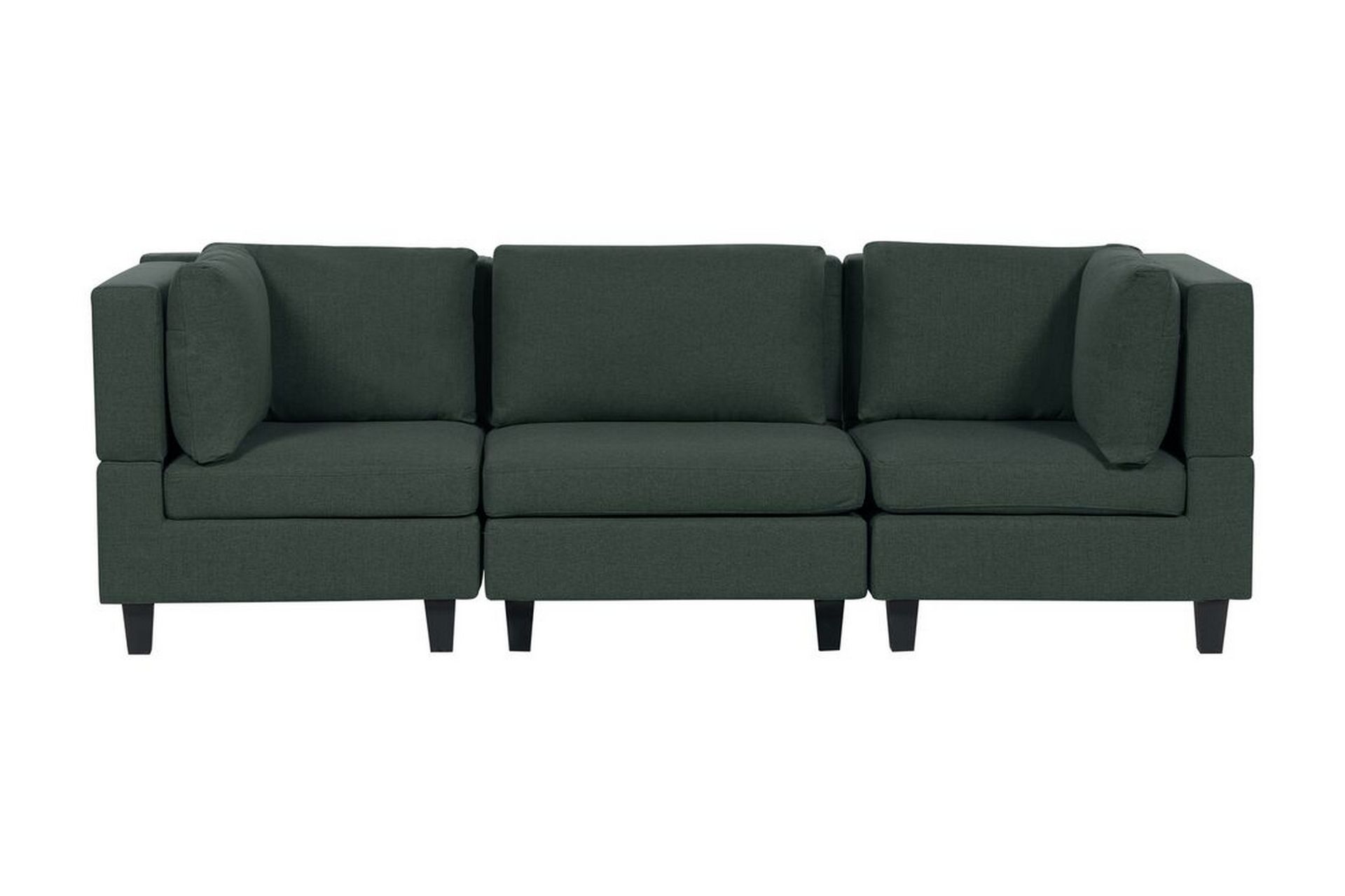 Buck Modulsoffa 3-sits - Gr&ouml;n/Svart