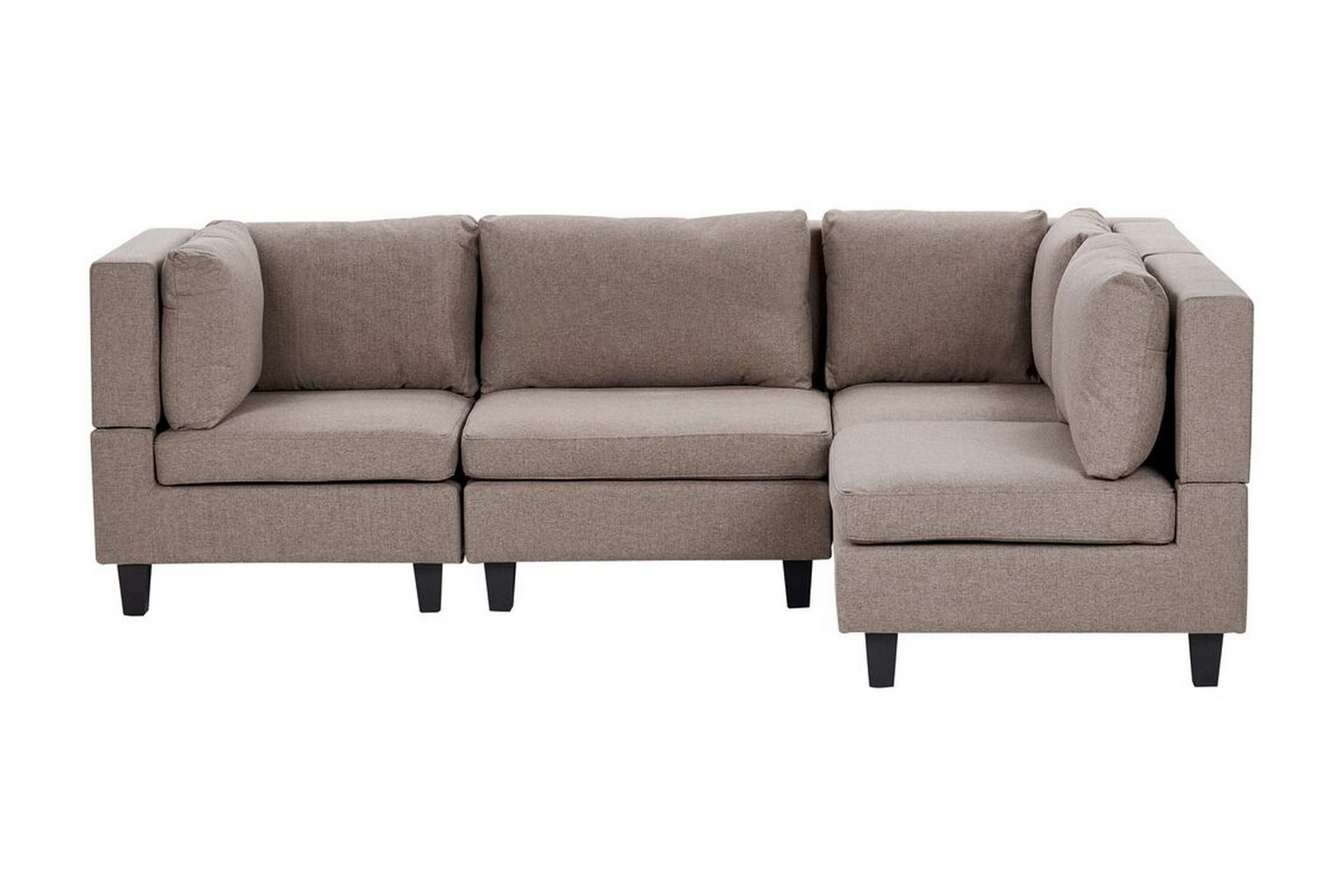 Buck Modulsoffa 4-sits - Brun/Svart