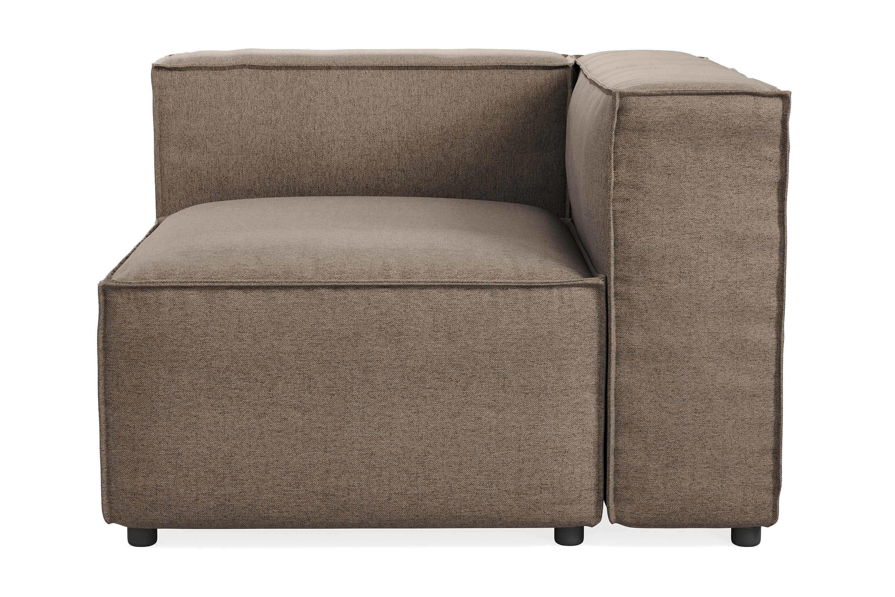 cubo 1-sits högermodul i tyg 108 cm bred - grå