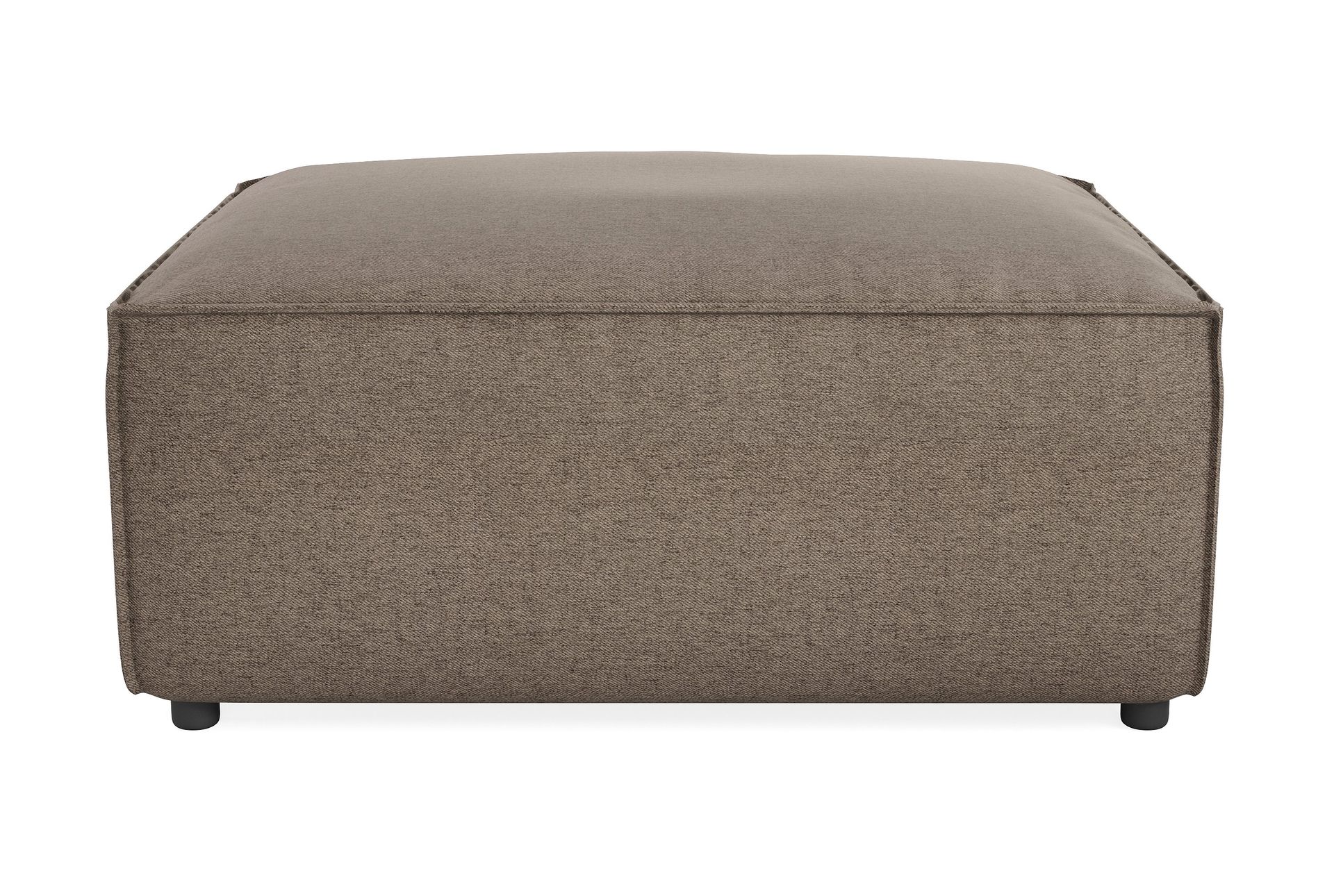 Cubo 1-sits  Rektangul&auml;r Fotpallsmodul i Tyg 120 cm bred - Gr&aring;