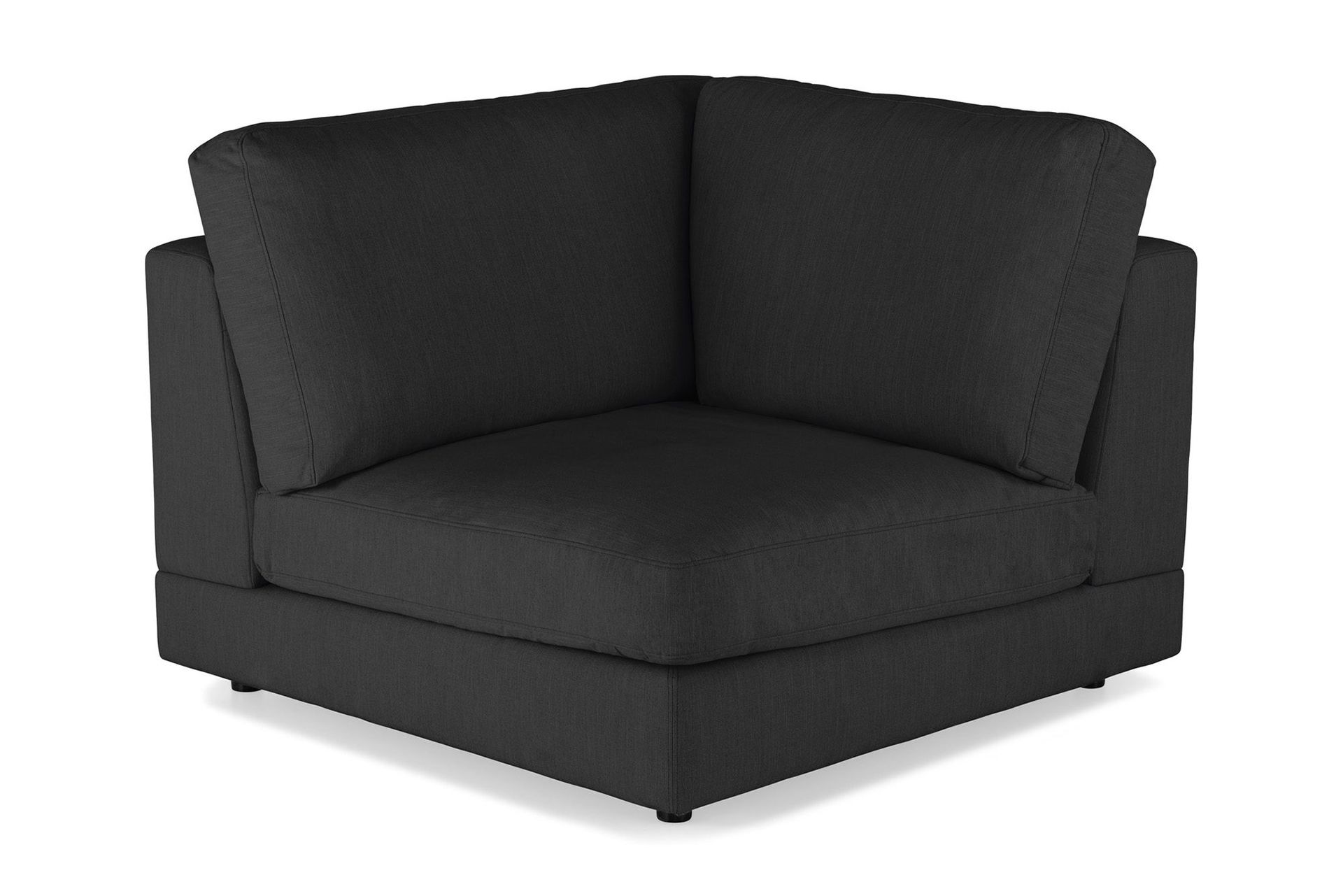 Arken 1-sits H&ouml;rnmodul i Tyg - Svart