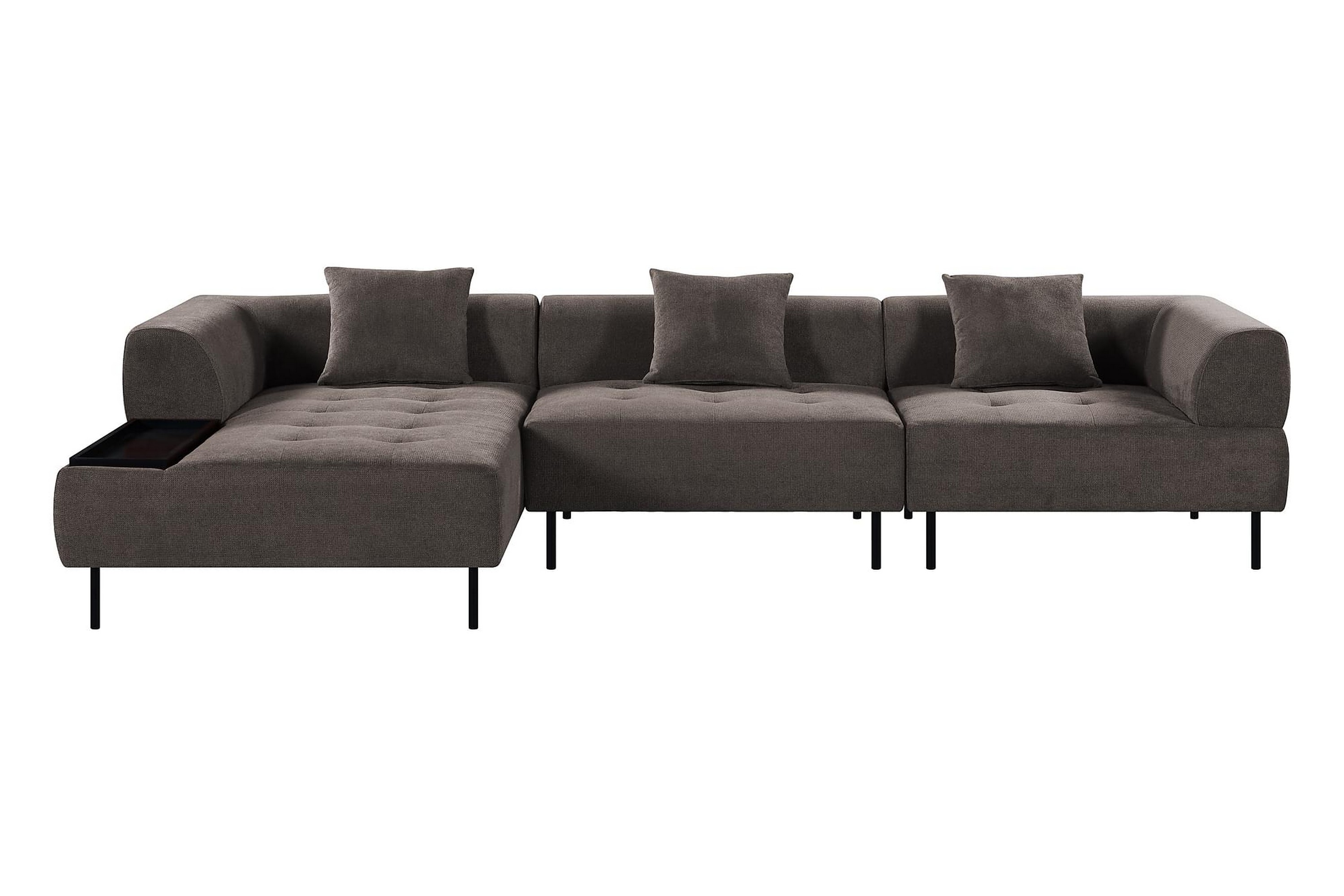 3-sits Modulsoffa Bunbury Divan Vänster Grå