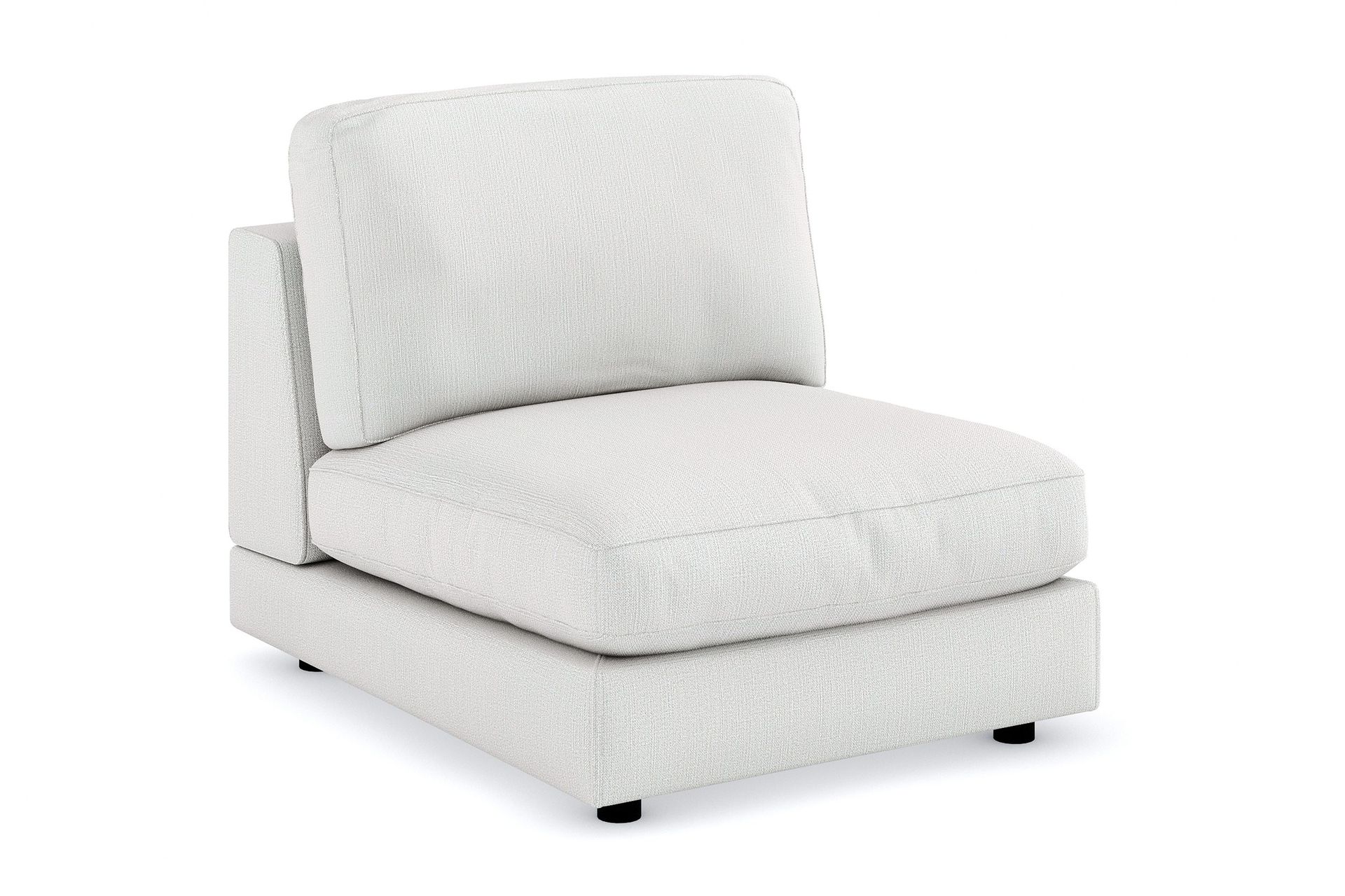 arken 1-sits mittmodul i tyg 90 cm bred - ljusgrå