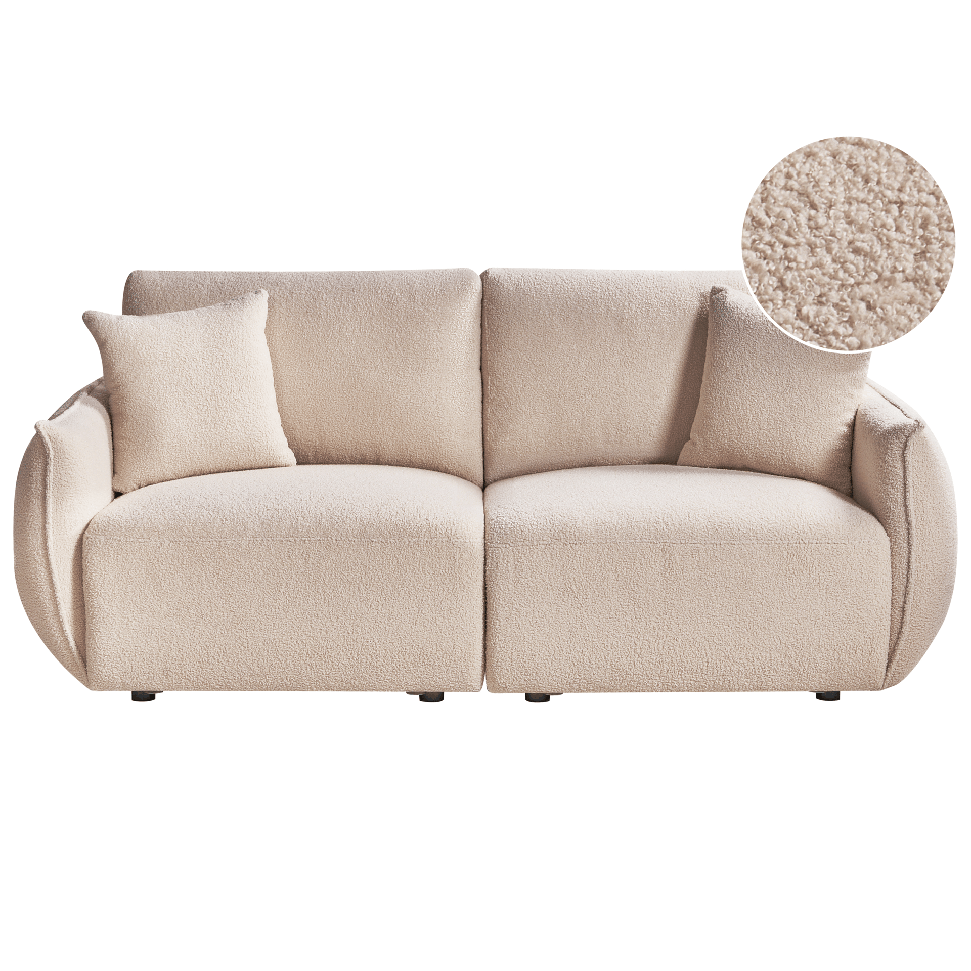 Modulsoffa 2-sits Mesnali - Beige