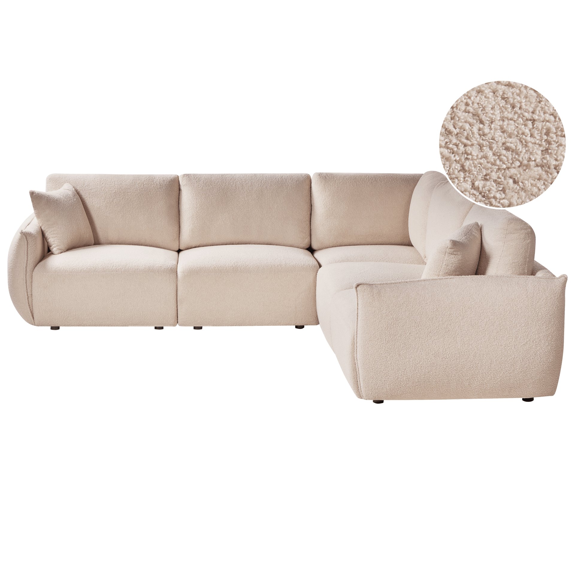 Modulsoffa 5-sits Mesnali Vänstervänd - Beige