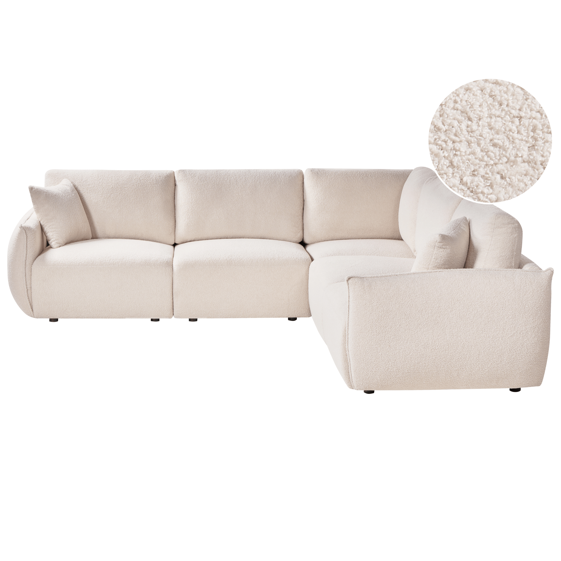 Modulsoffa 5-sits Mesnali Vänstervänd - Off-White