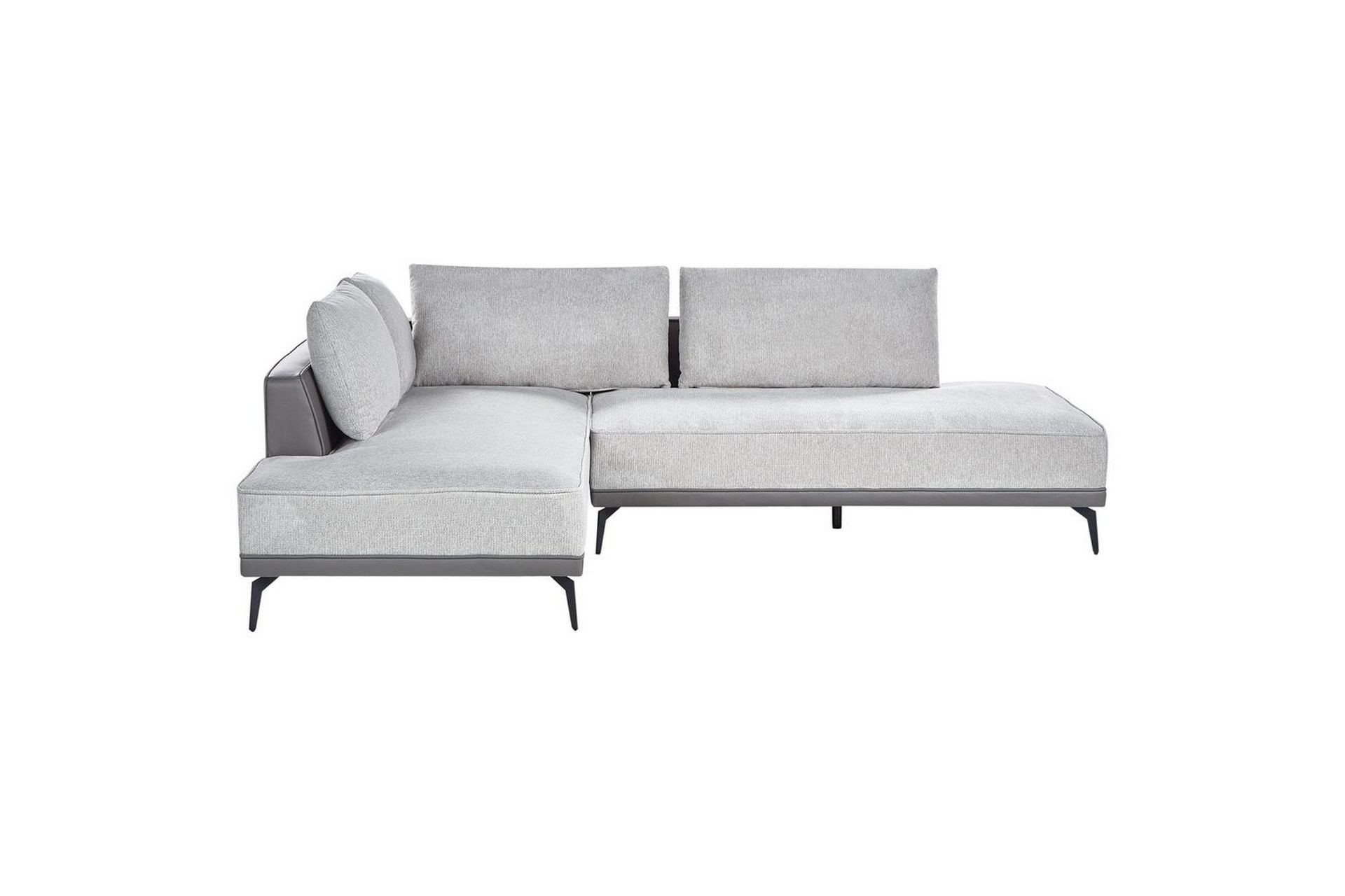 Modulsoffa Myken Gr&aring;/svart, H&ouml;gerv&auml;nd - Gr&aring;/svart, H&ouml;gerv&auml;nd