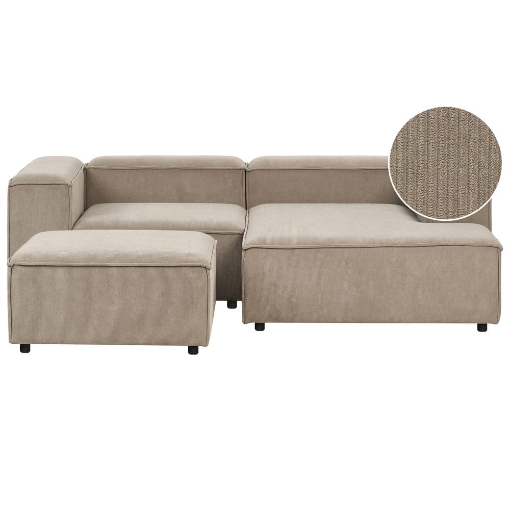 Modulär soffa met fotpall Ardal -