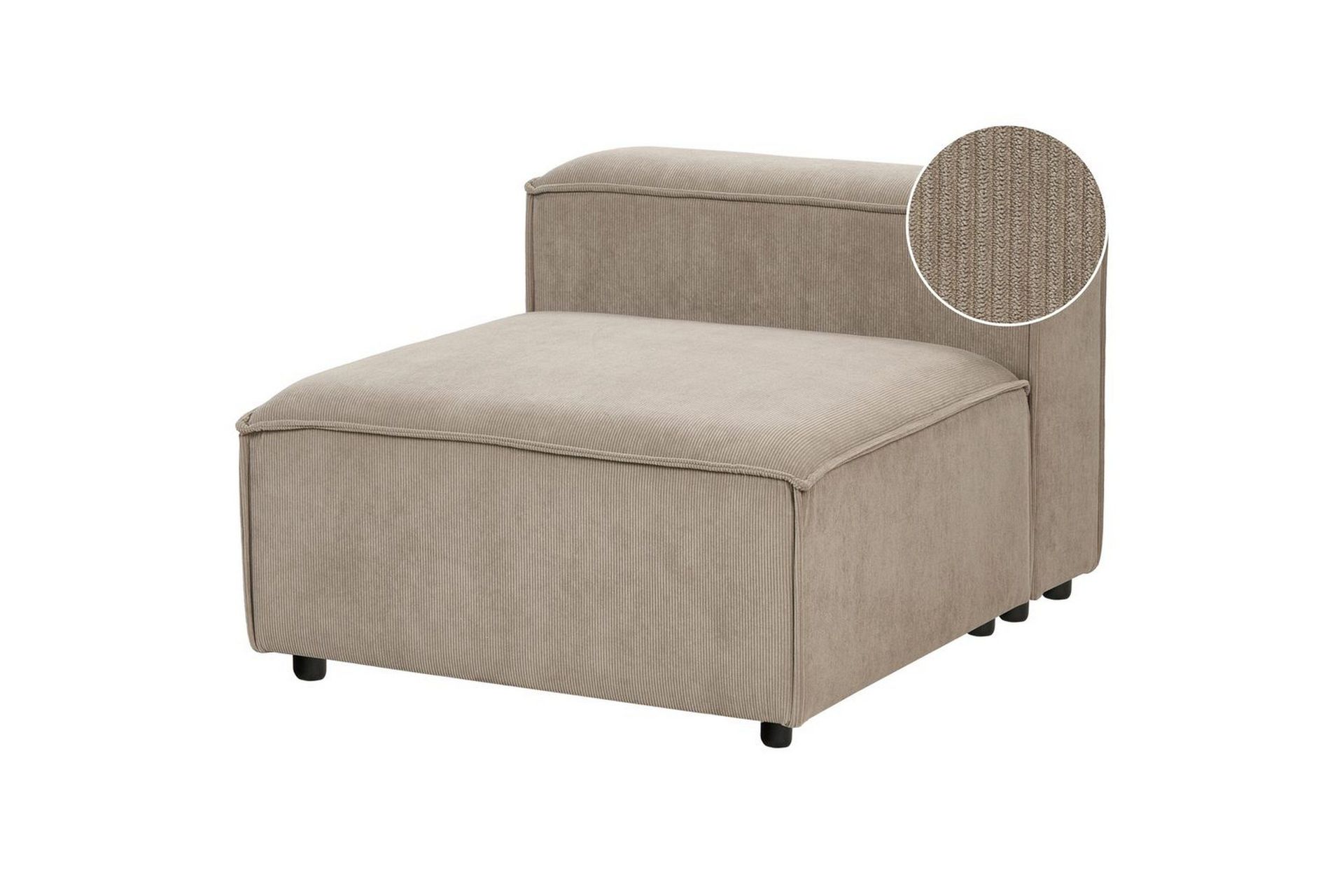 Sittsektion Ardal Taupe, svart, Manchestertyg - Taupe, svart, Manchestertyg