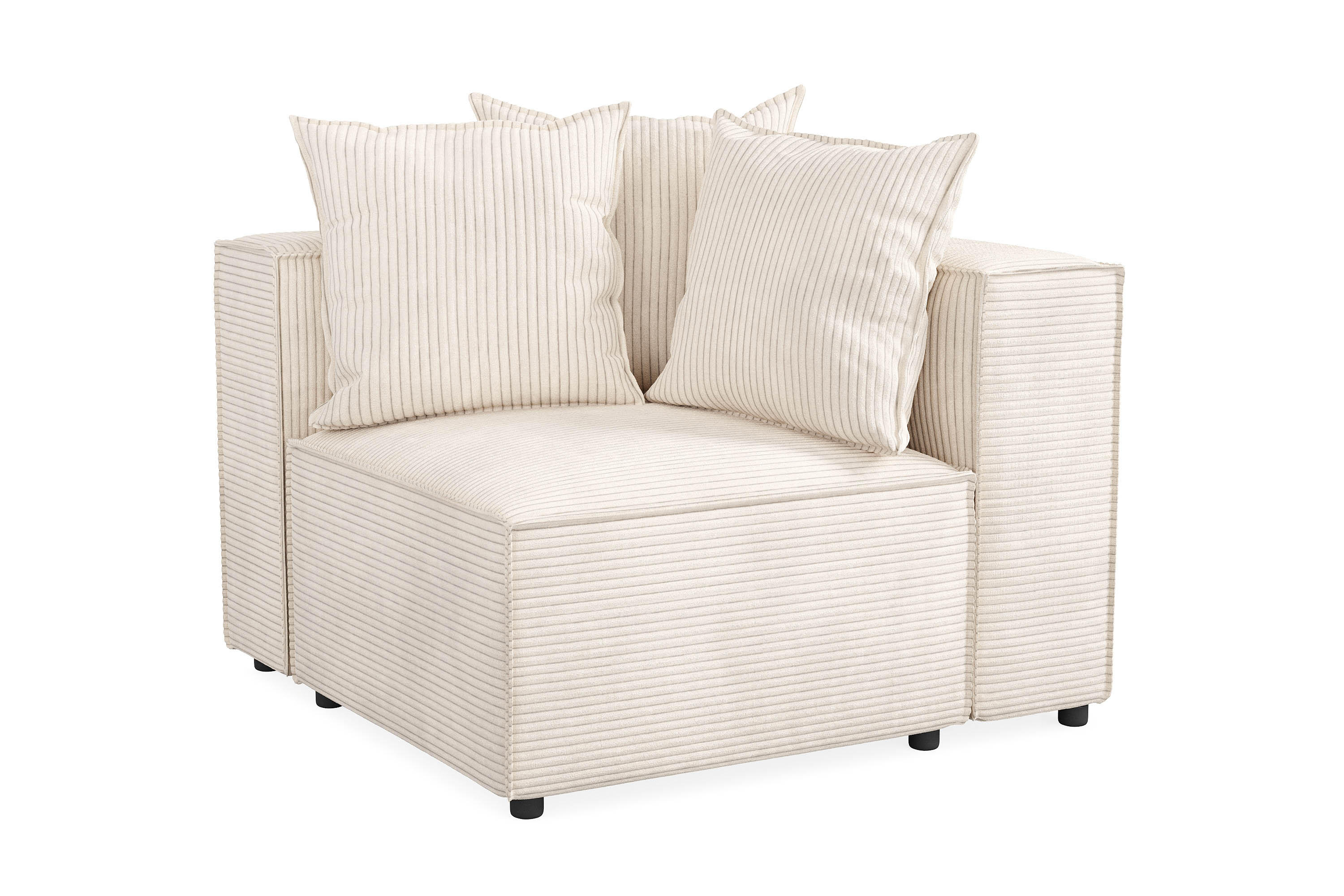 Cubo 1-sits Högermodul i Manchester 108 cm bred Beige