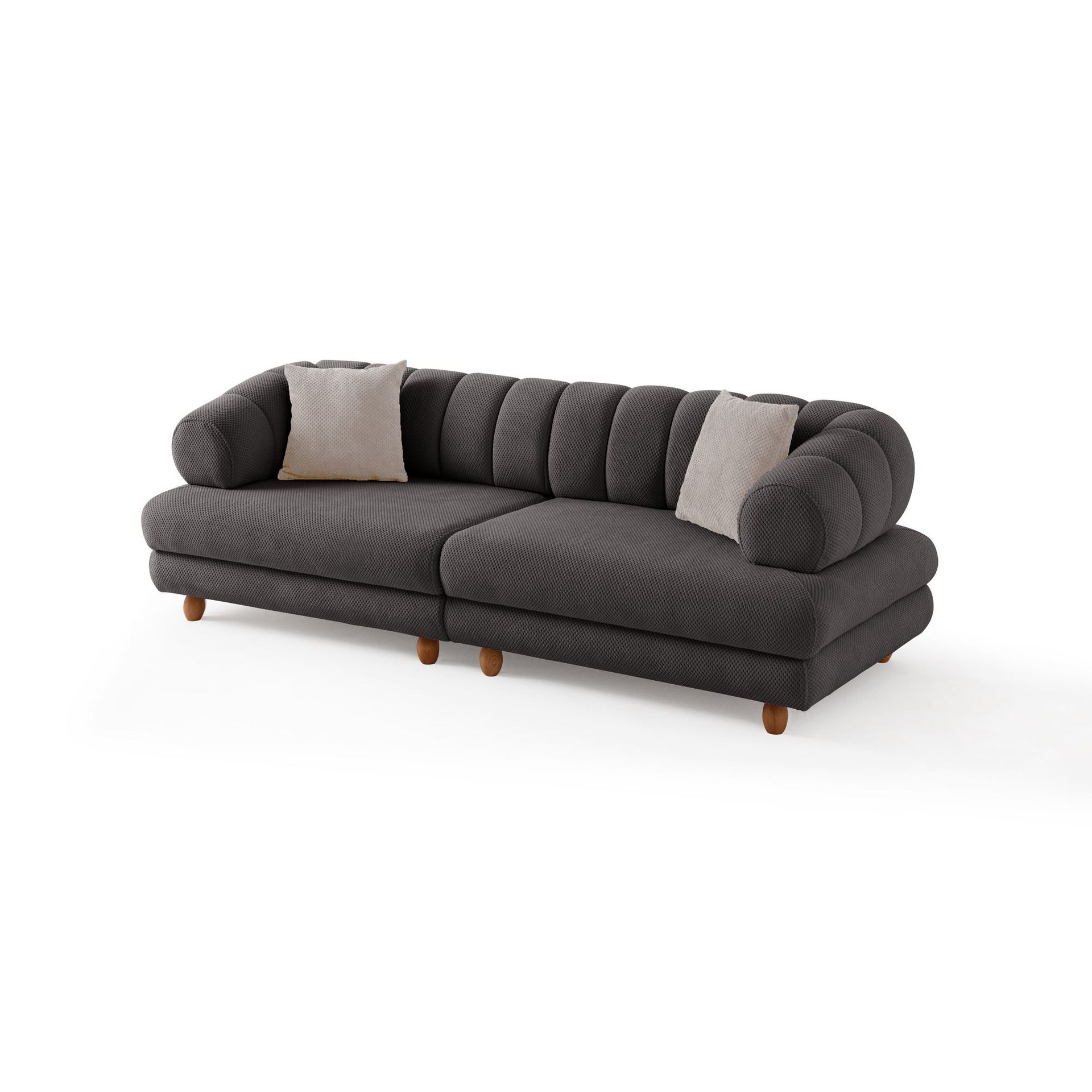 Munemori 3-sits Soffa 240x80x95 cm - Antracitgrå