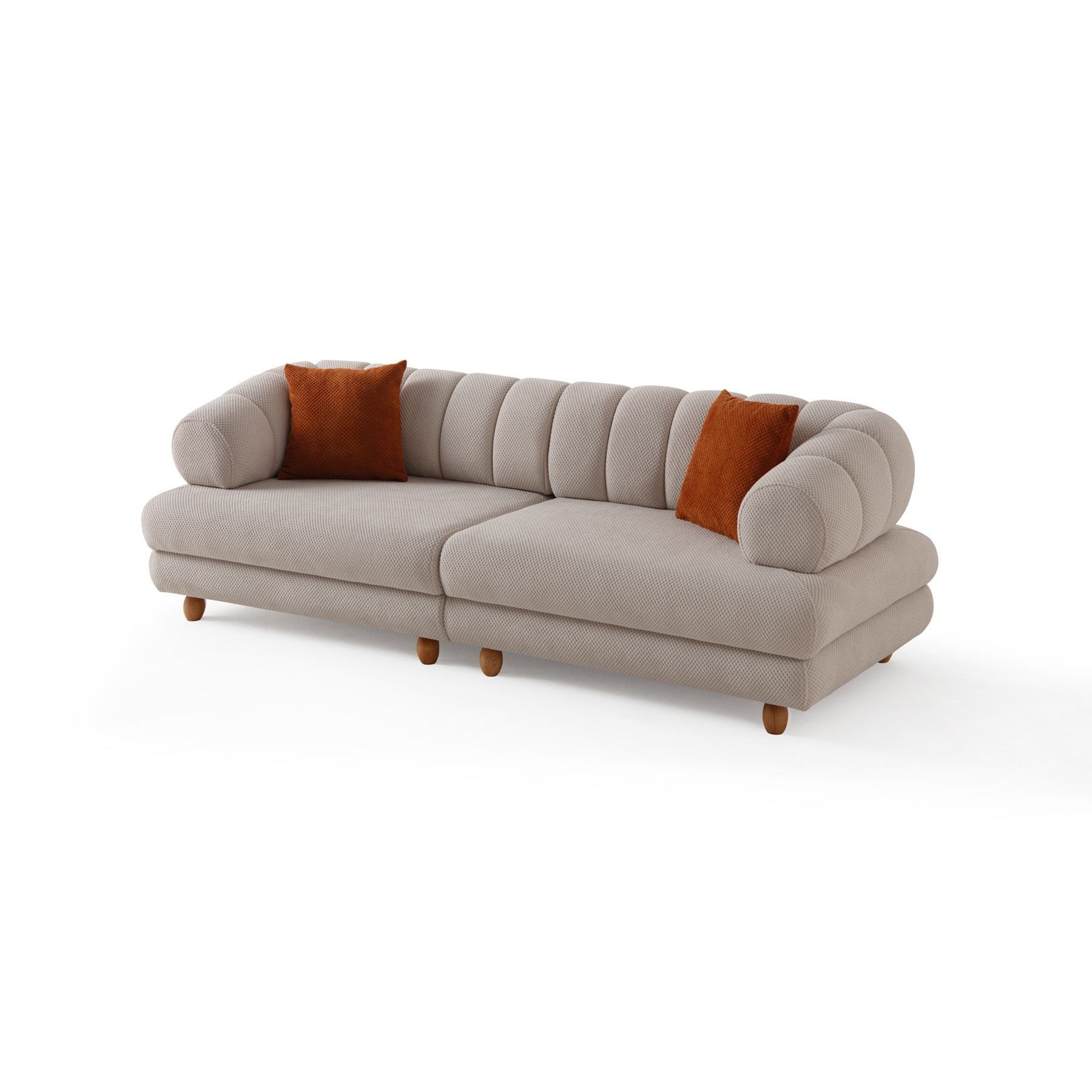 Munemori 3-sits Soffa 240x80x95 cm - Beige