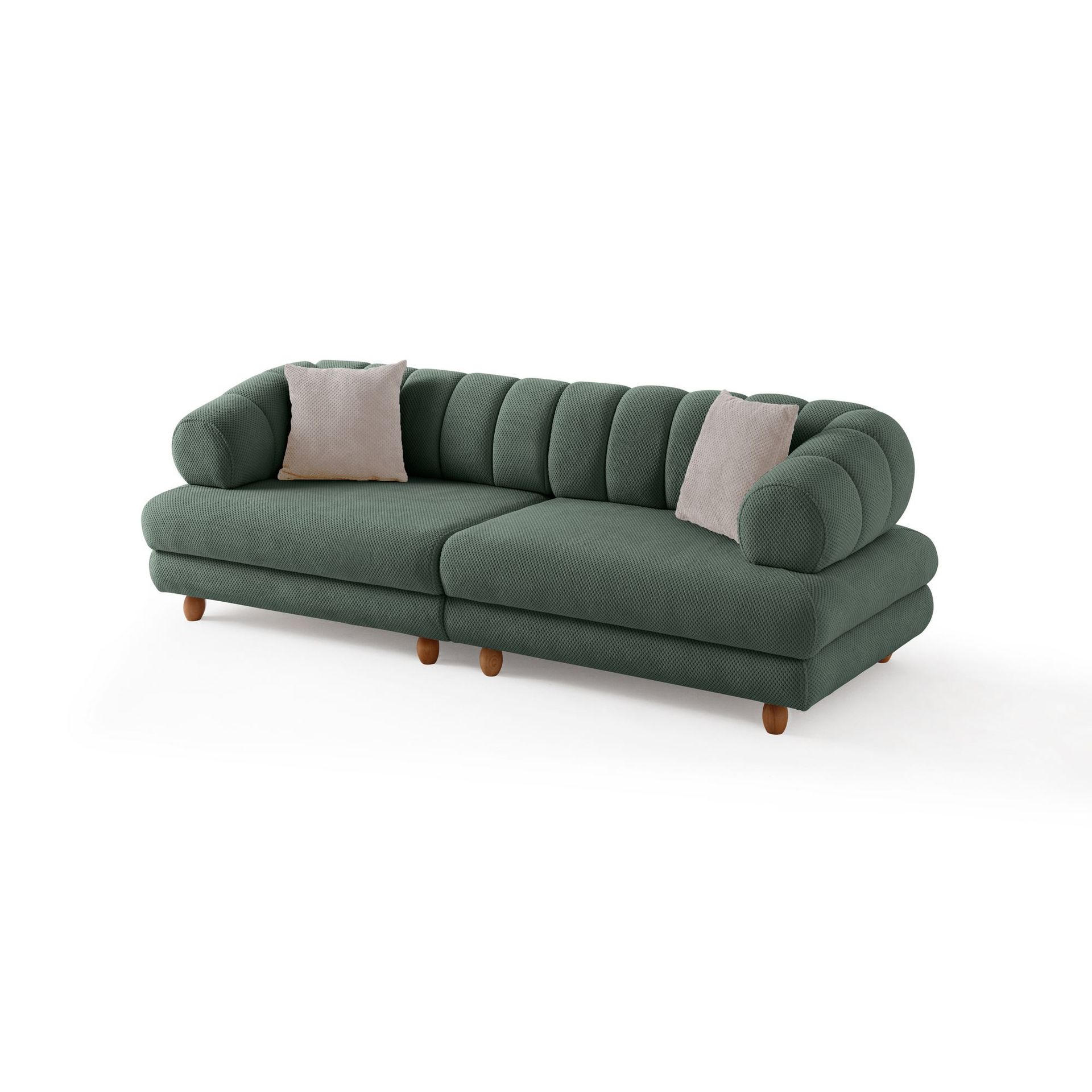 Munemori 3-sits Soffa 240x80x95 cm - Grön