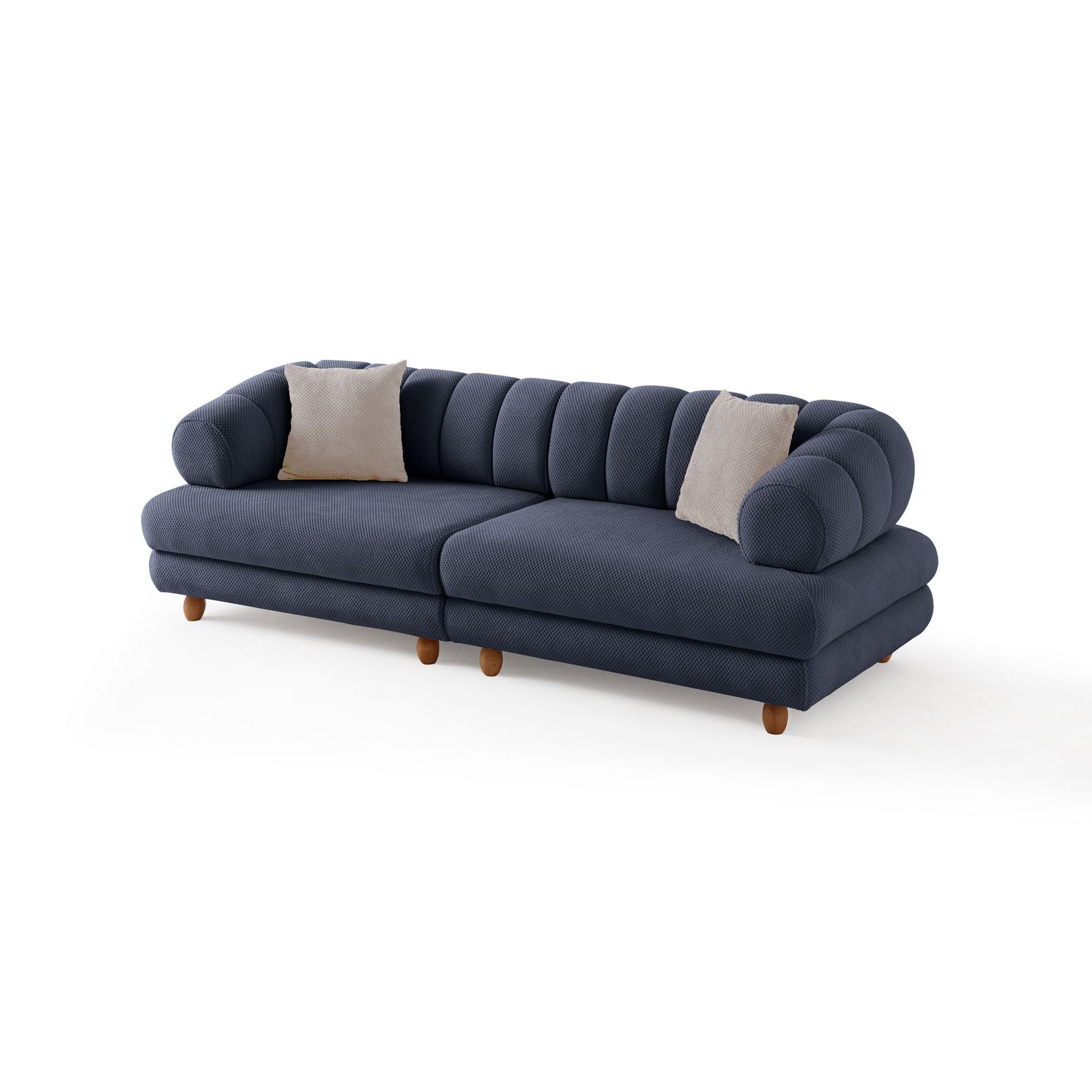 Munemori 3-sits Soffa 240x80x95 cm - Marinblå