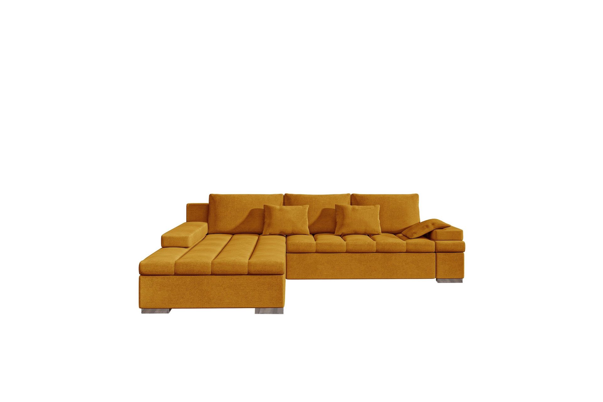Naoma Soffa med Divan 3-sits - Gul