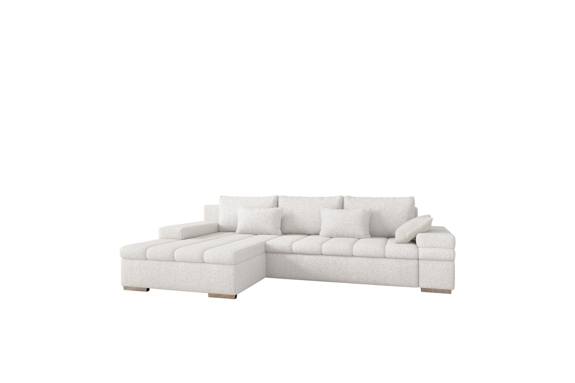 Naoma Soffa med Divan 3-sits - Vit