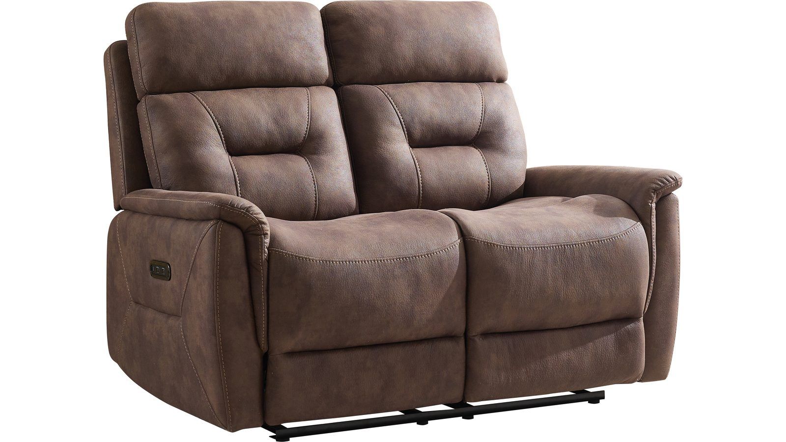 Novira 2-sits reclinersoffa Elektrisk - Brun